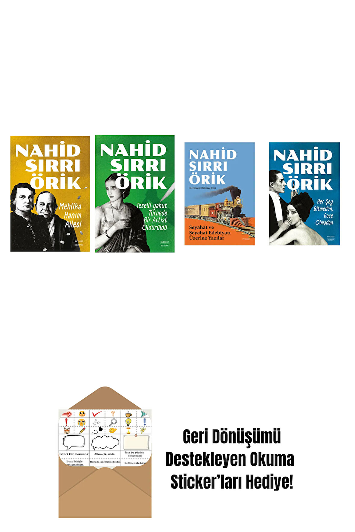 Nahid Sırrı Örik 4 Kitap Set + Okuma Sticker'ları