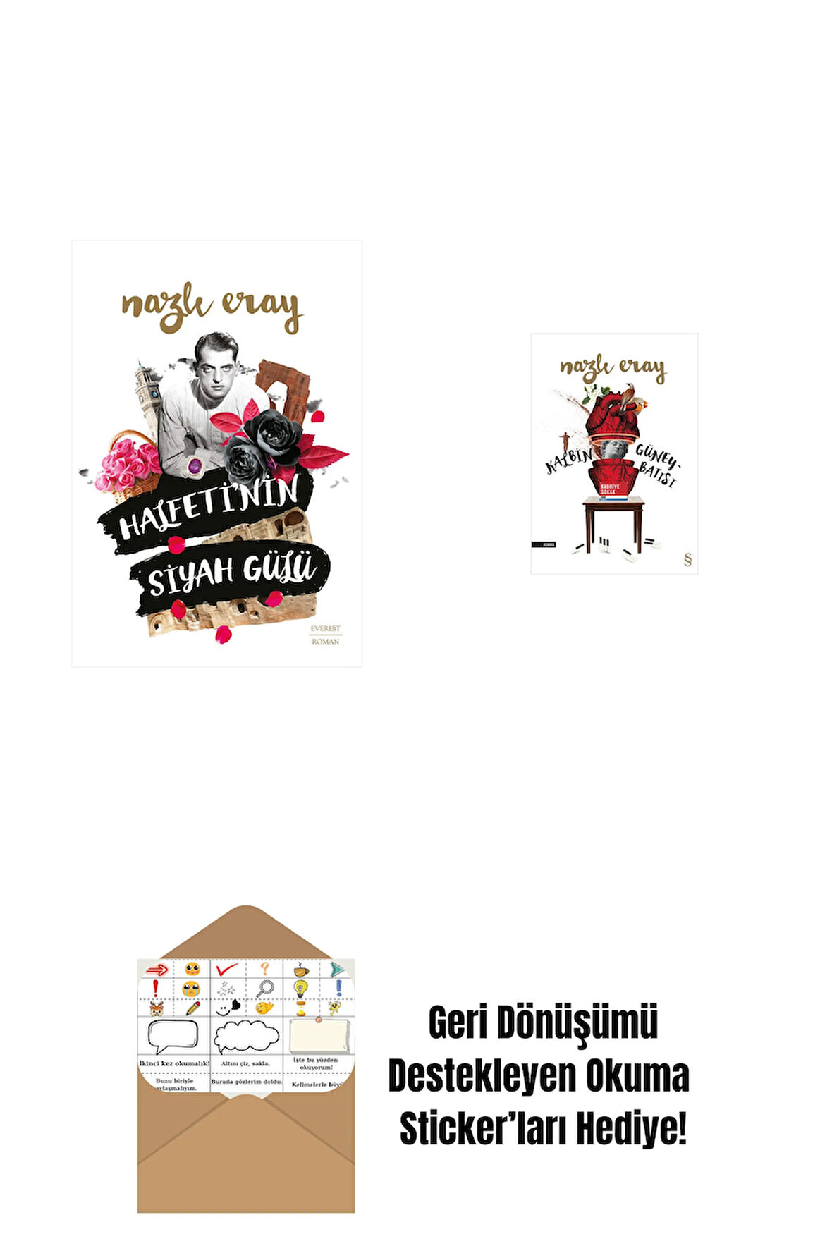 Halfeti’nin Siyah Gülü + Kalbin Güneybatısı + Okuma Sticker'ları