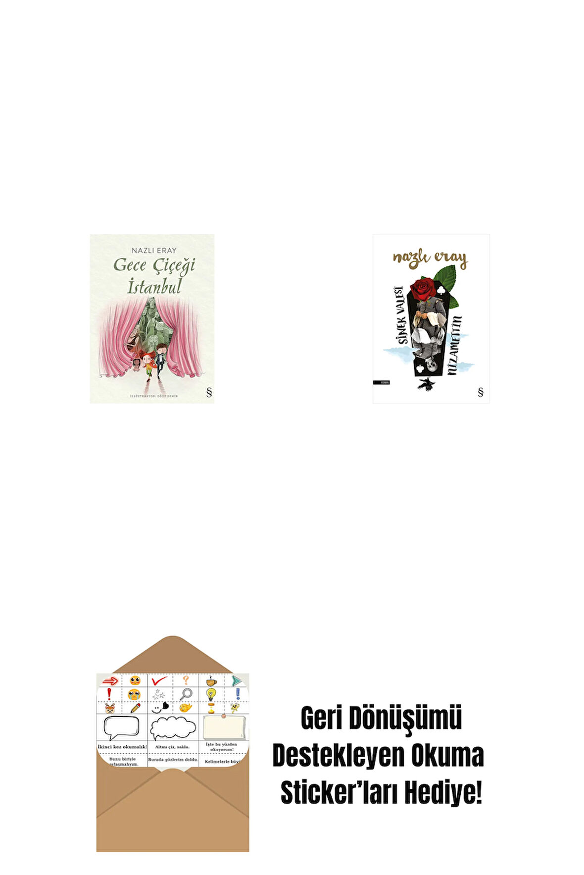 Gece Çiçeği İstanbul + Sinek Valesi Nizamettin + Okuma Sticker'ları