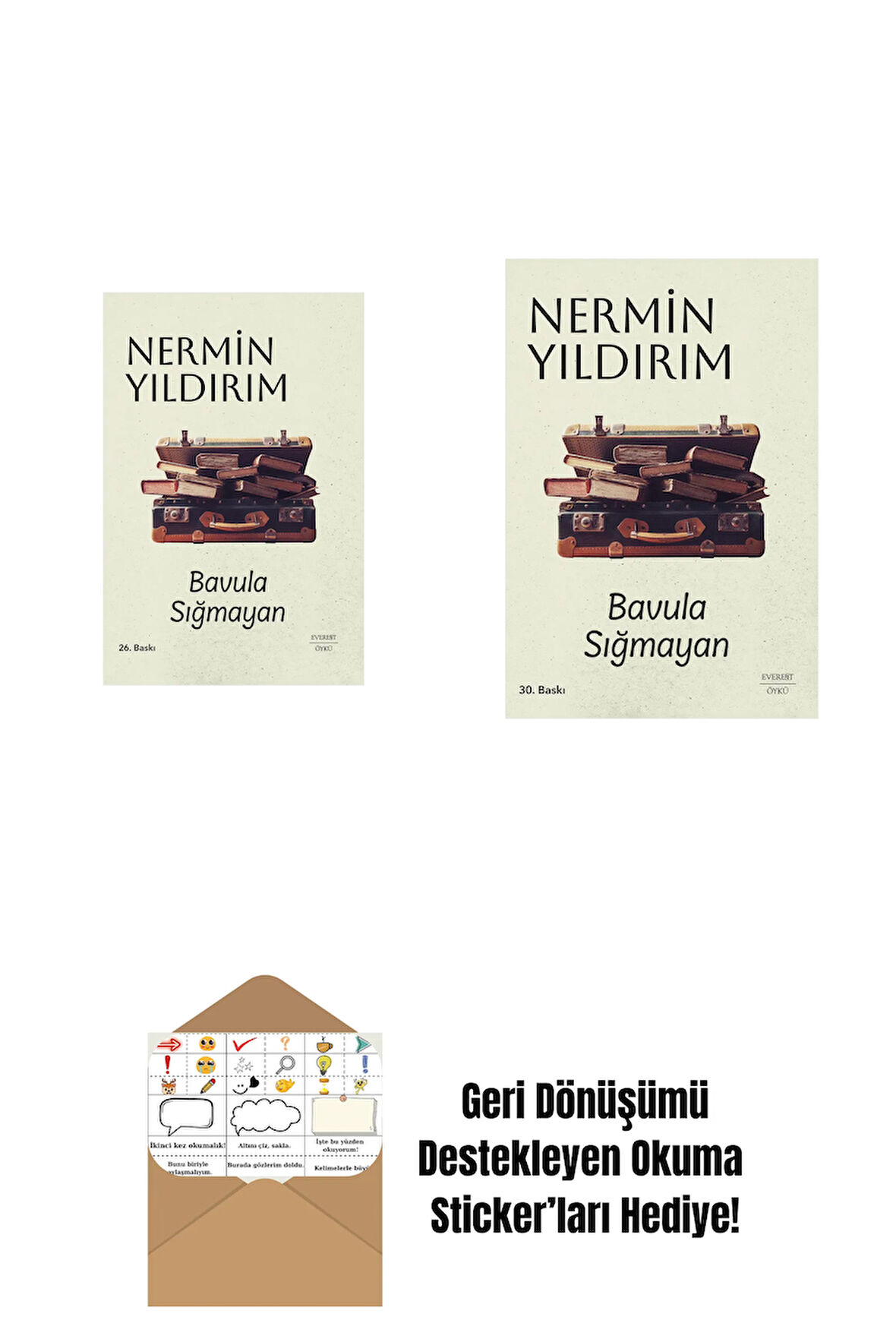 Bavula Sığmayan (Ciltli) + Bavula Sığmayan + Okuma Sticker'ları