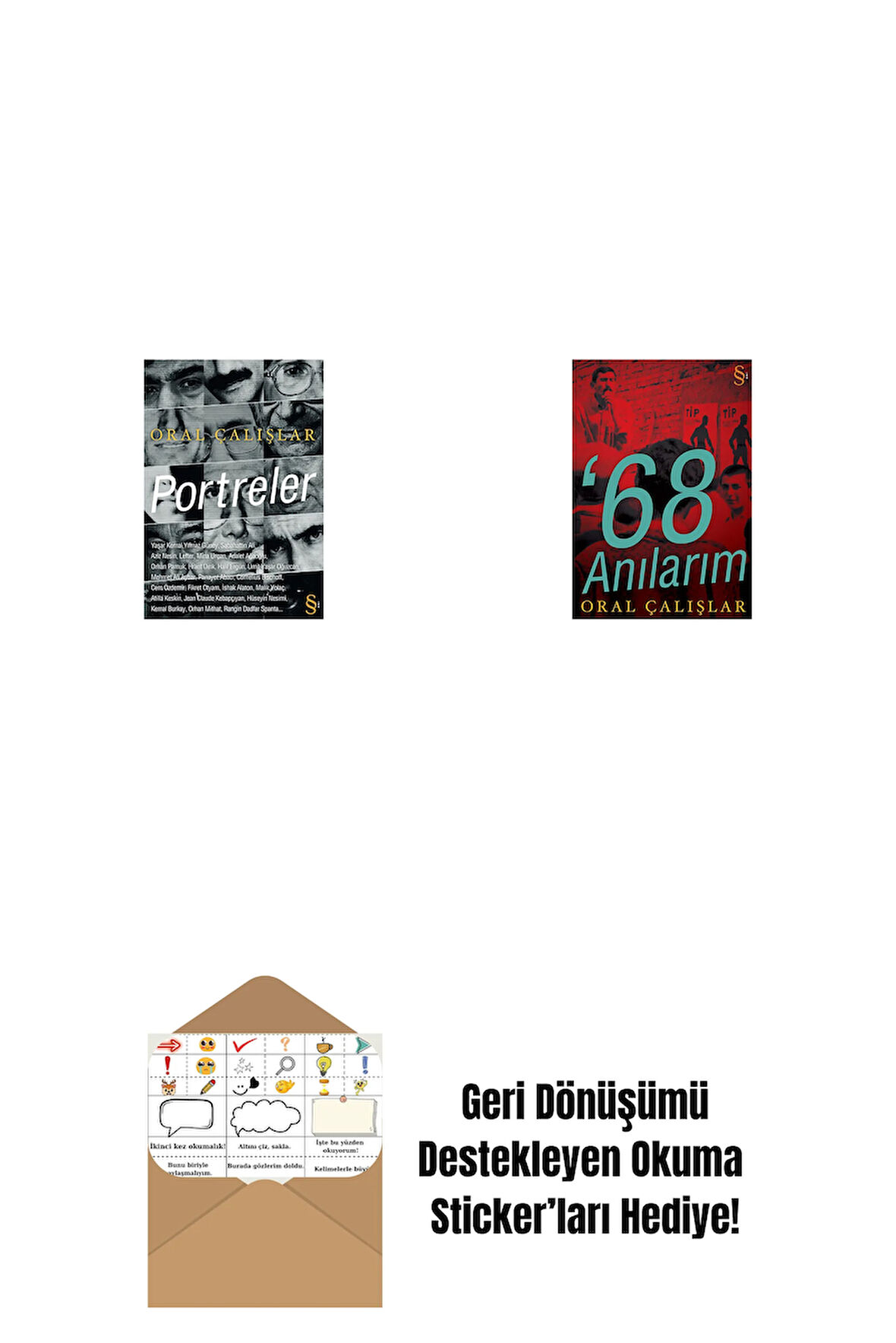 Portreler + 68 Anılarım + Okuma Sticker'ları
