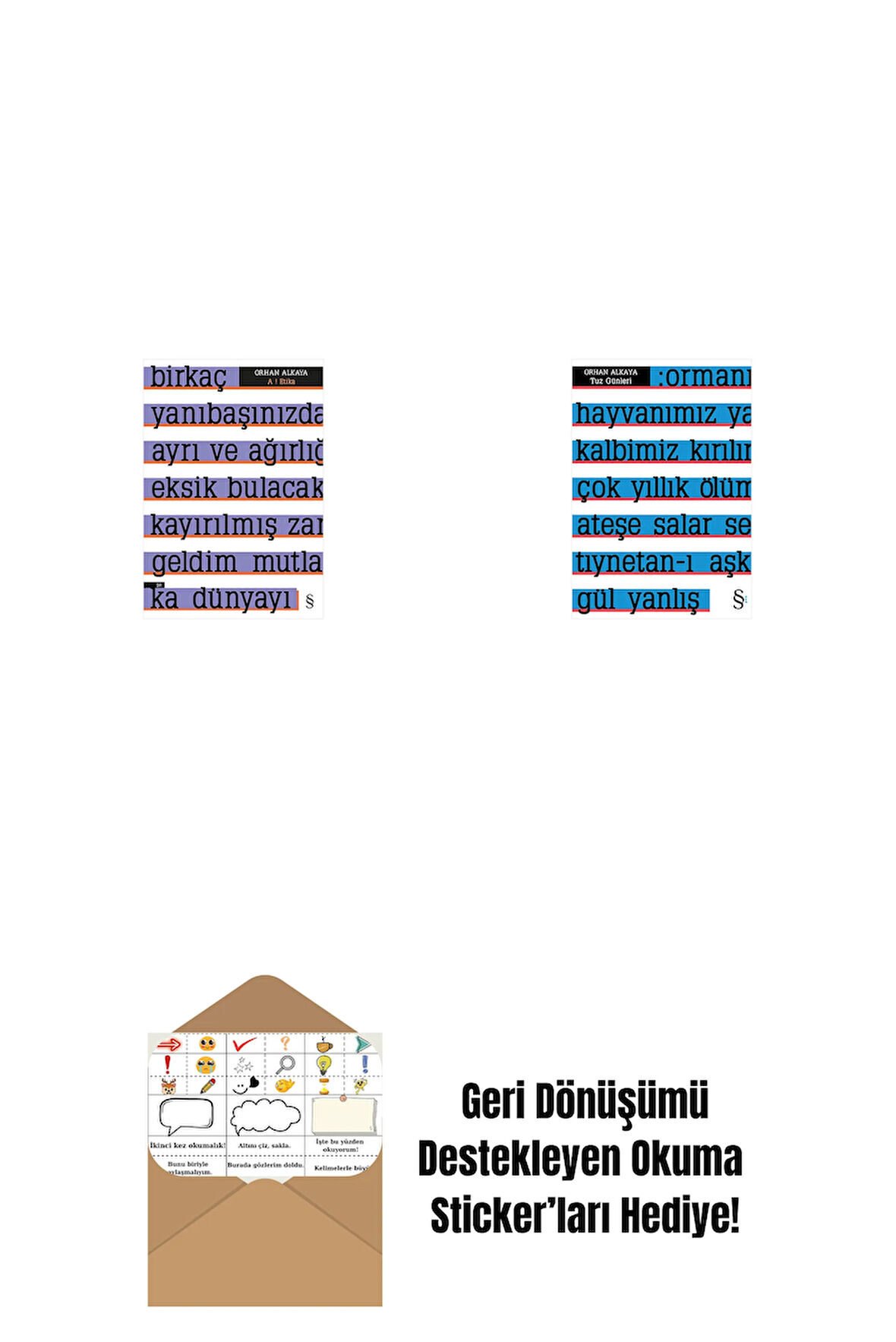 A ! Etika + Tuz Günleri + Okuma Sticker'ları