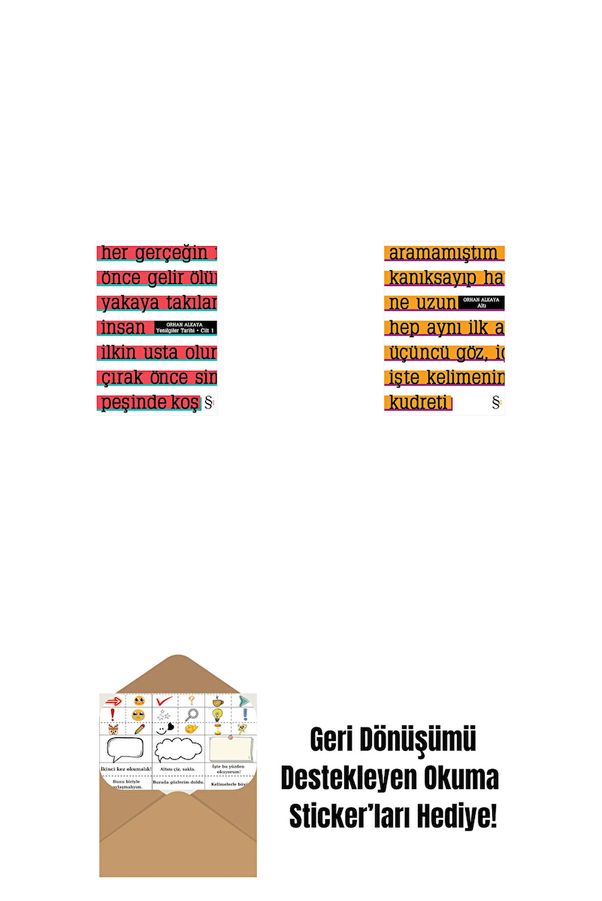 Yenilgiler Tarihi + Altı + Okuma Sticker'ları