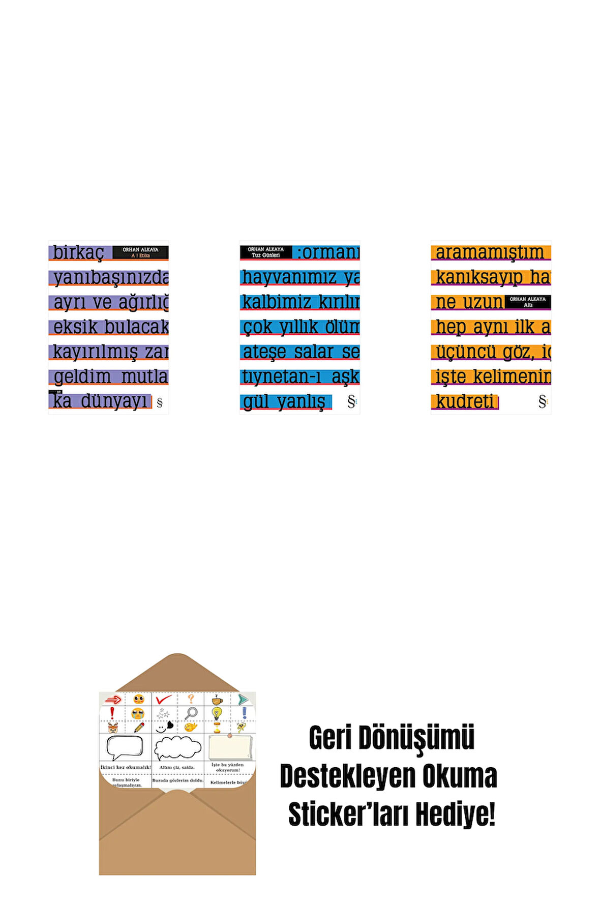 A ! Etika + Tuz Günleri + Altı + Okuma Sticker'ları