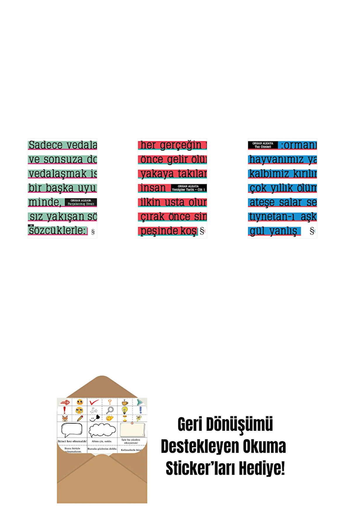 Parçalanmış Divan + Yenilgiler Tarihi + Tuz Günleri + Okuma Sticker'ları