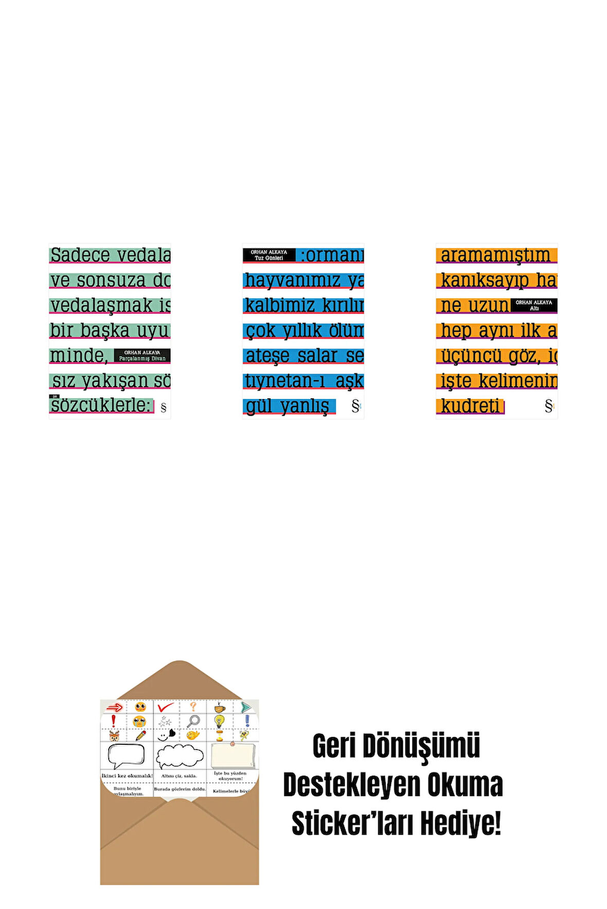 Parçalanmış Divan + Tuz Günleri + Altı + Okuma Sticker'ları