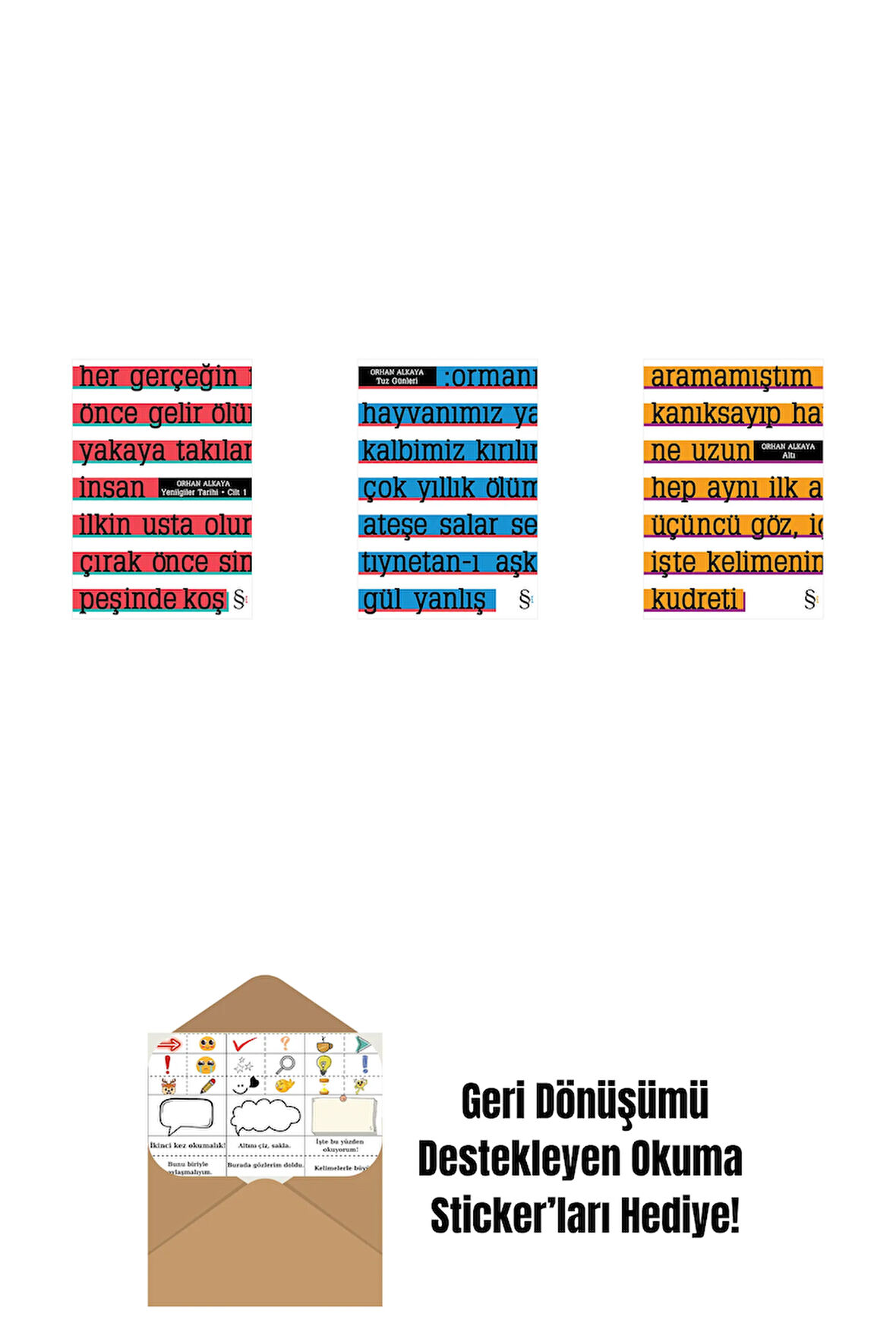 Yenilgiler Tarihi + Tuz Günleri + Altı + Okuma Sticker'ları