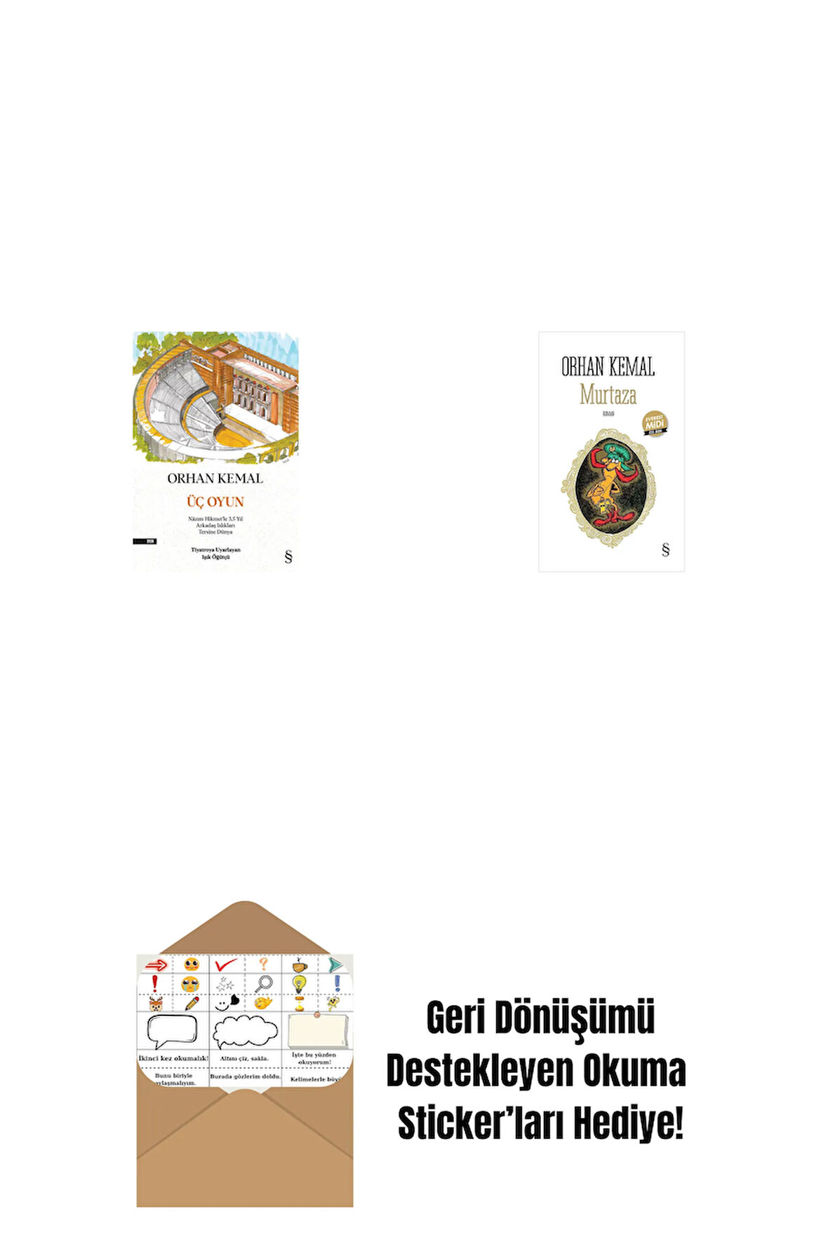 Üç Oyun + Murtaza (Midi Boy) + Okuma Sticker'ları