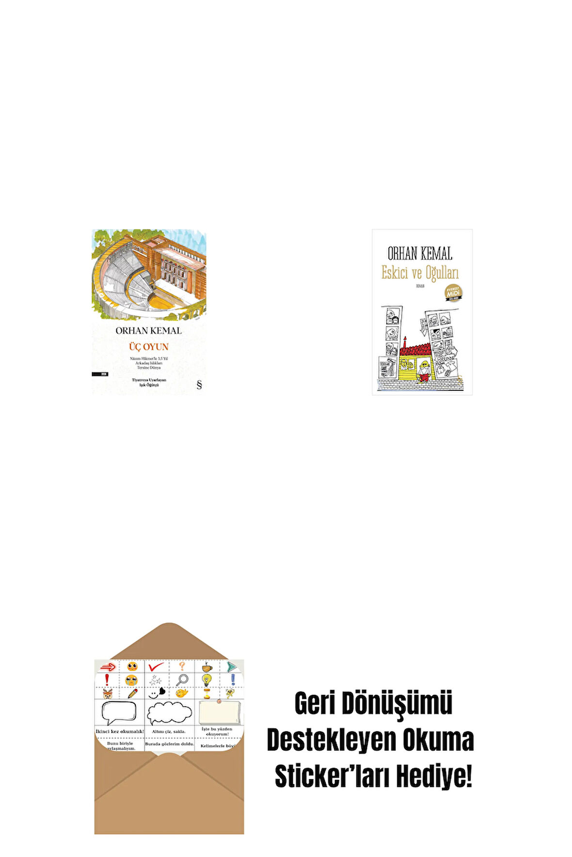 Üç Oyun + Eskici ve Oğulları (Midi Boy) + Okuma Sticker'ları