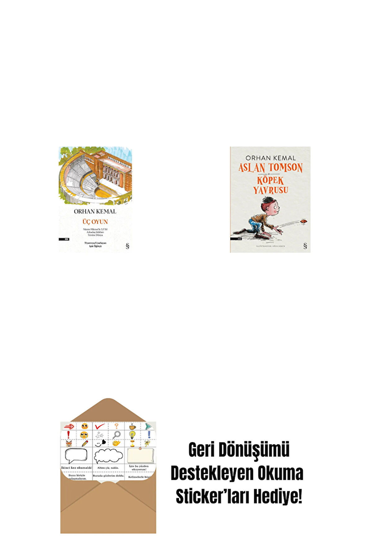 Üç Oyun + Aslan Tomson - Köpek Yavrusu + Okuma Sticker'ları