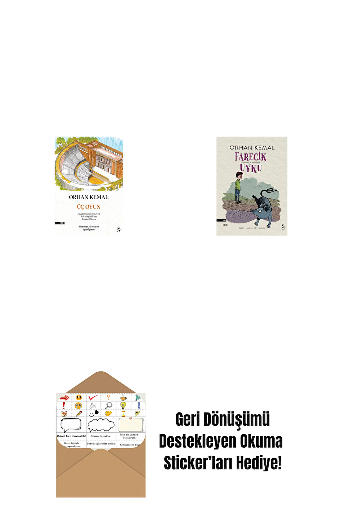 Üç Oyun + Farecik Uyku + Okuma Sticker'ları