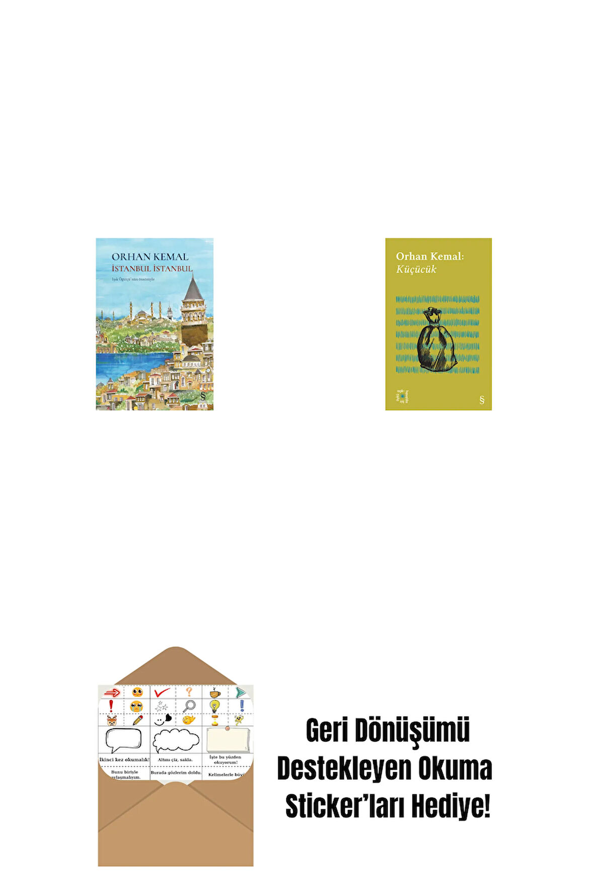 İstanbul İstanbul (Ciltli) + Everest Açıkhava 13 - Küçücük + Okuma Sticker'ları