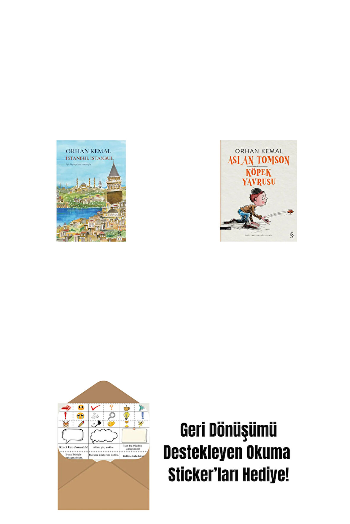 İstanbul İstanbul (Ciltli) + Aslan Tomson - Köpek Yavrusu + Okuma Sticker'ları