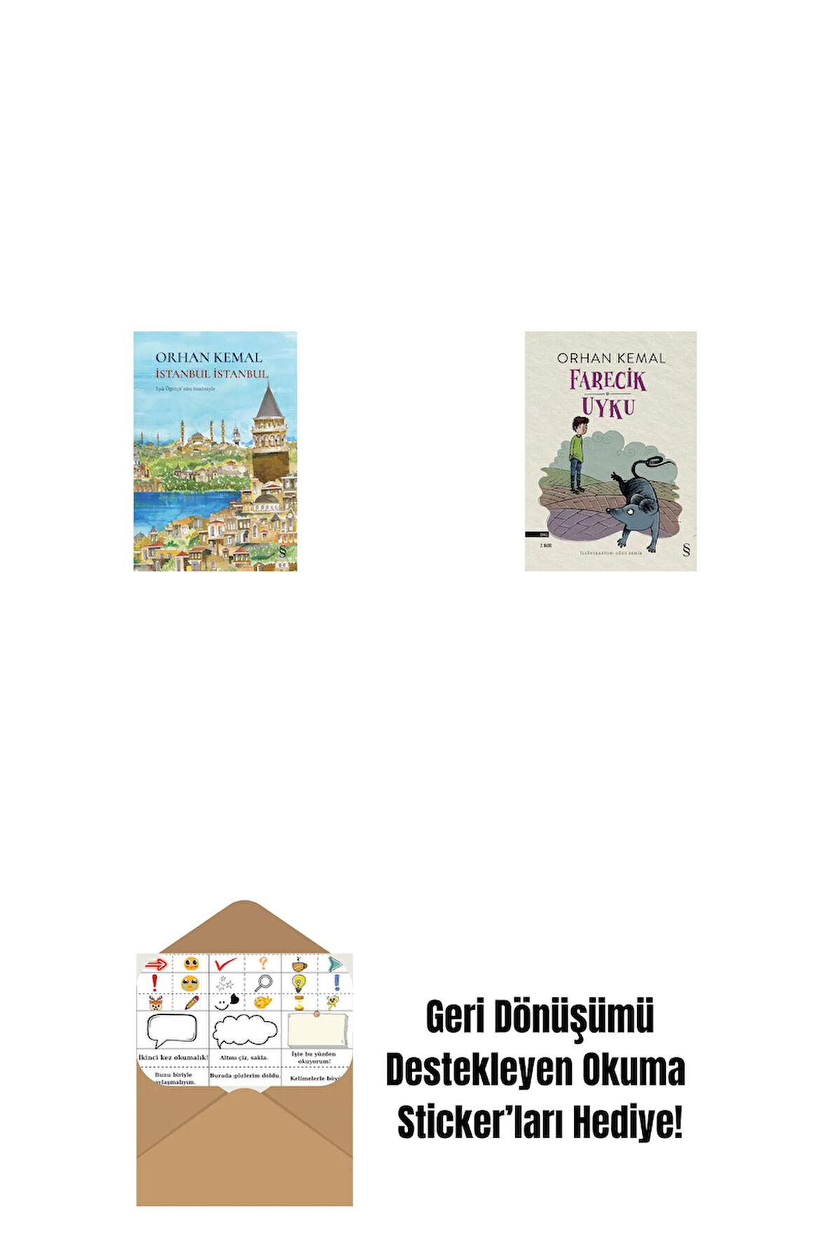 İstanbul İstanbul (Ciltli) + Farecik Uyku + Okuma Sticker'ları