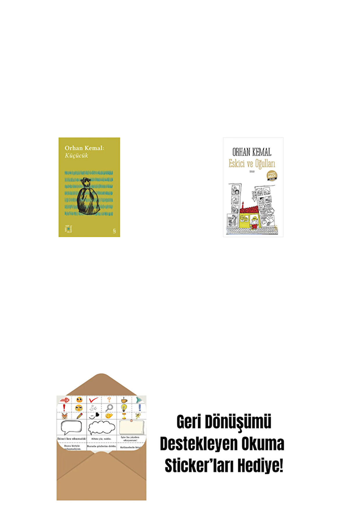 Everest Açıkhava 13 - Küçücük + Eskici ve Oğulları (Midi Boy) + Okuma Sticker'ları