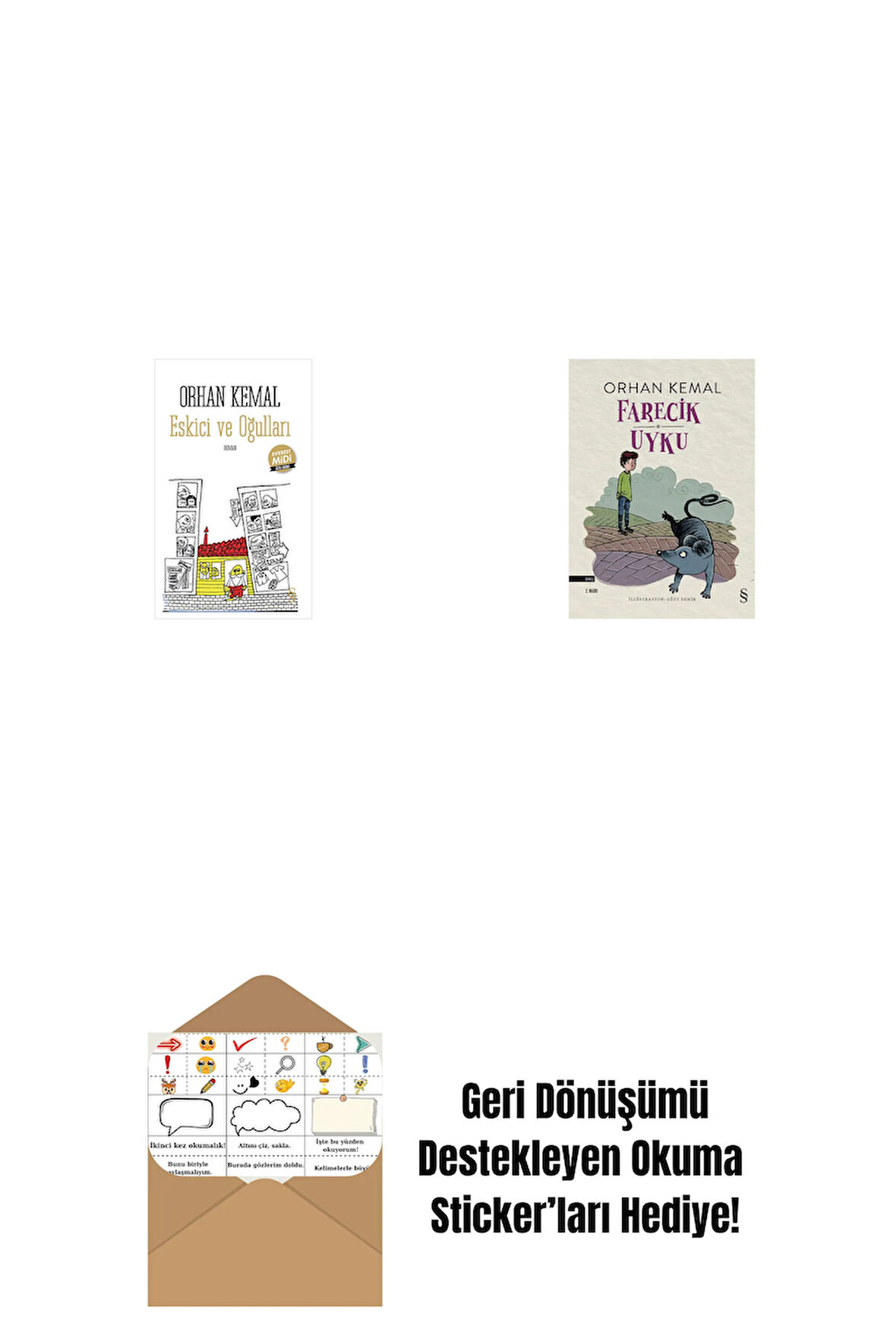 Eskici ve Oğulları (Midi Boy) + Farecik Uyku + Okuma Sticker'ları