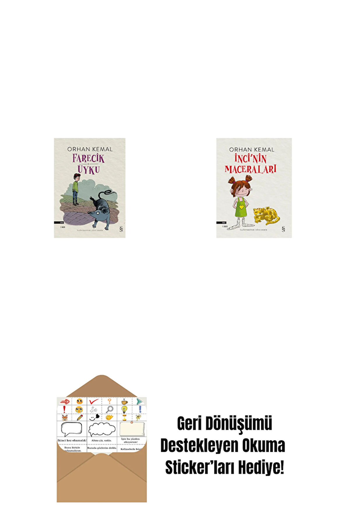 Farecik Uyku + İnci'nin Maceraları + Okuma Sticker'ları