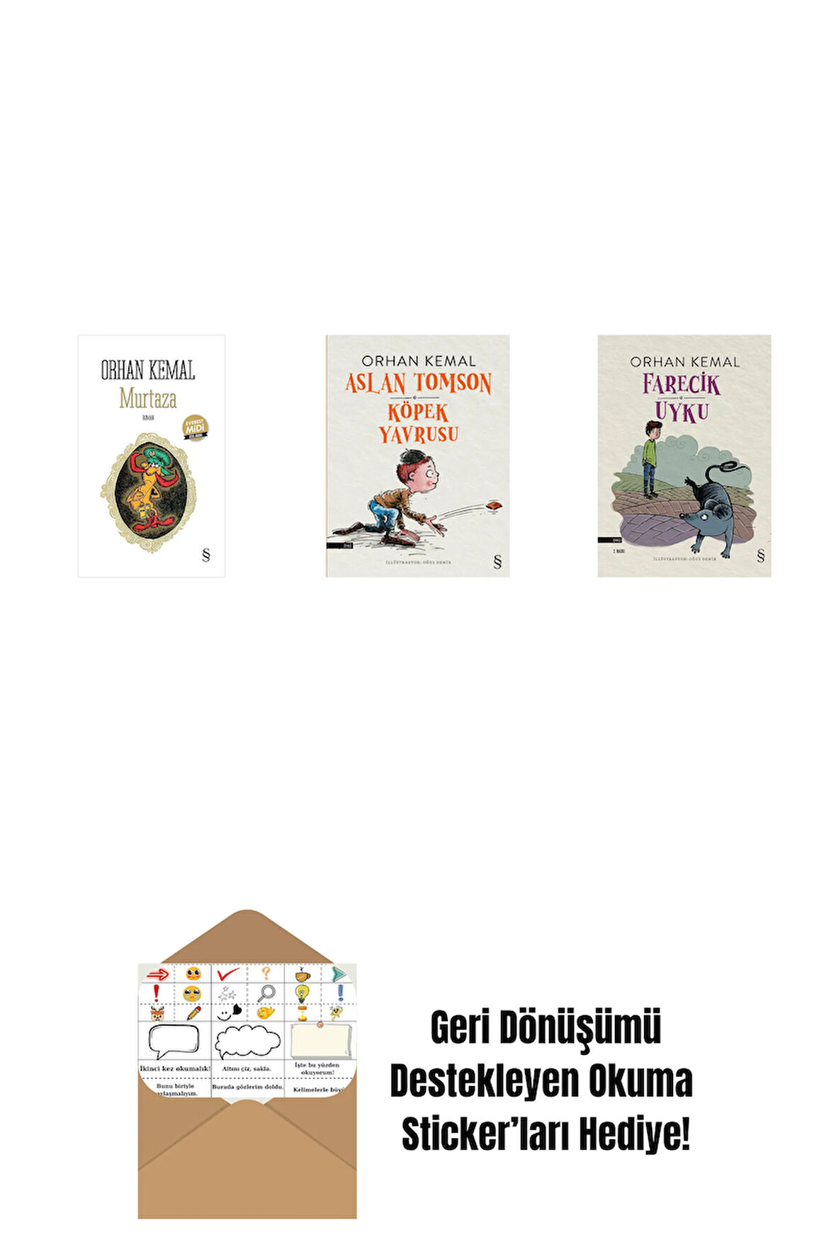 Murtaza (Midi Boy) + Aslan Tomson - Köpek Yavrusu + Farecik Uyku + Okuma Sticker'ları