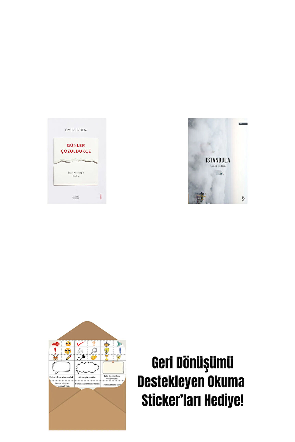 Günler Çözüldükçe + İstanbul'a + Okuma Sticker'ları