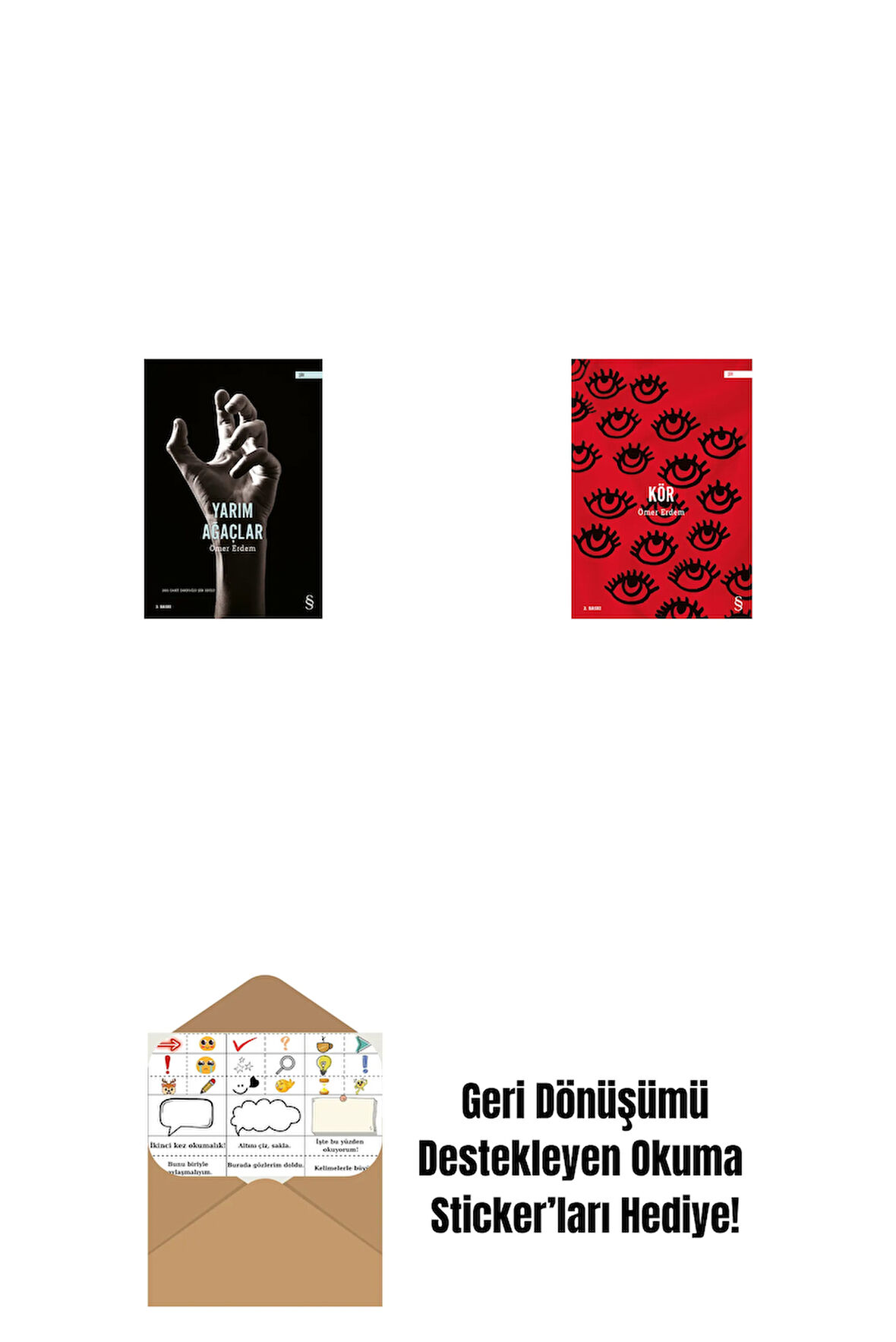 Yarım Ağaçlar + Kör + Okuma Sticker'ları