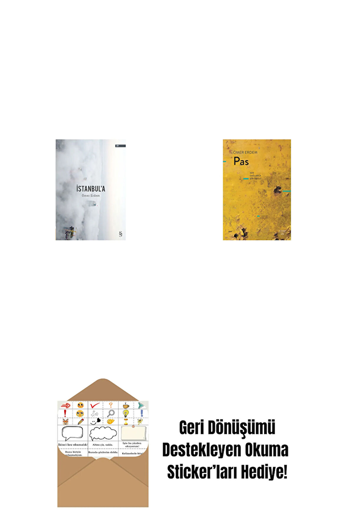 İstanbul'a + Pas + Okuma Sticker'ları