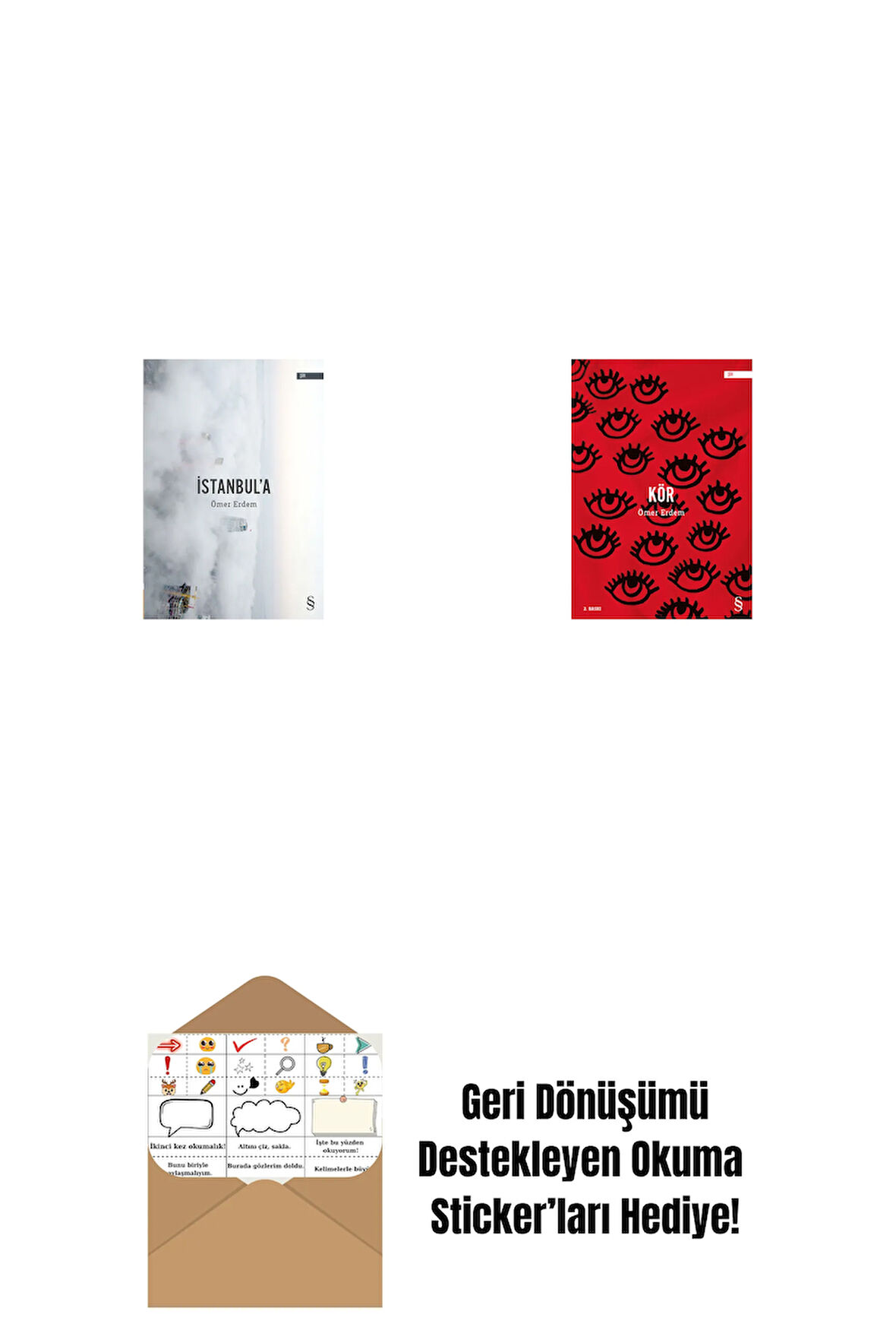 İstanbul'a + Kör + Okuma Sticker'ları