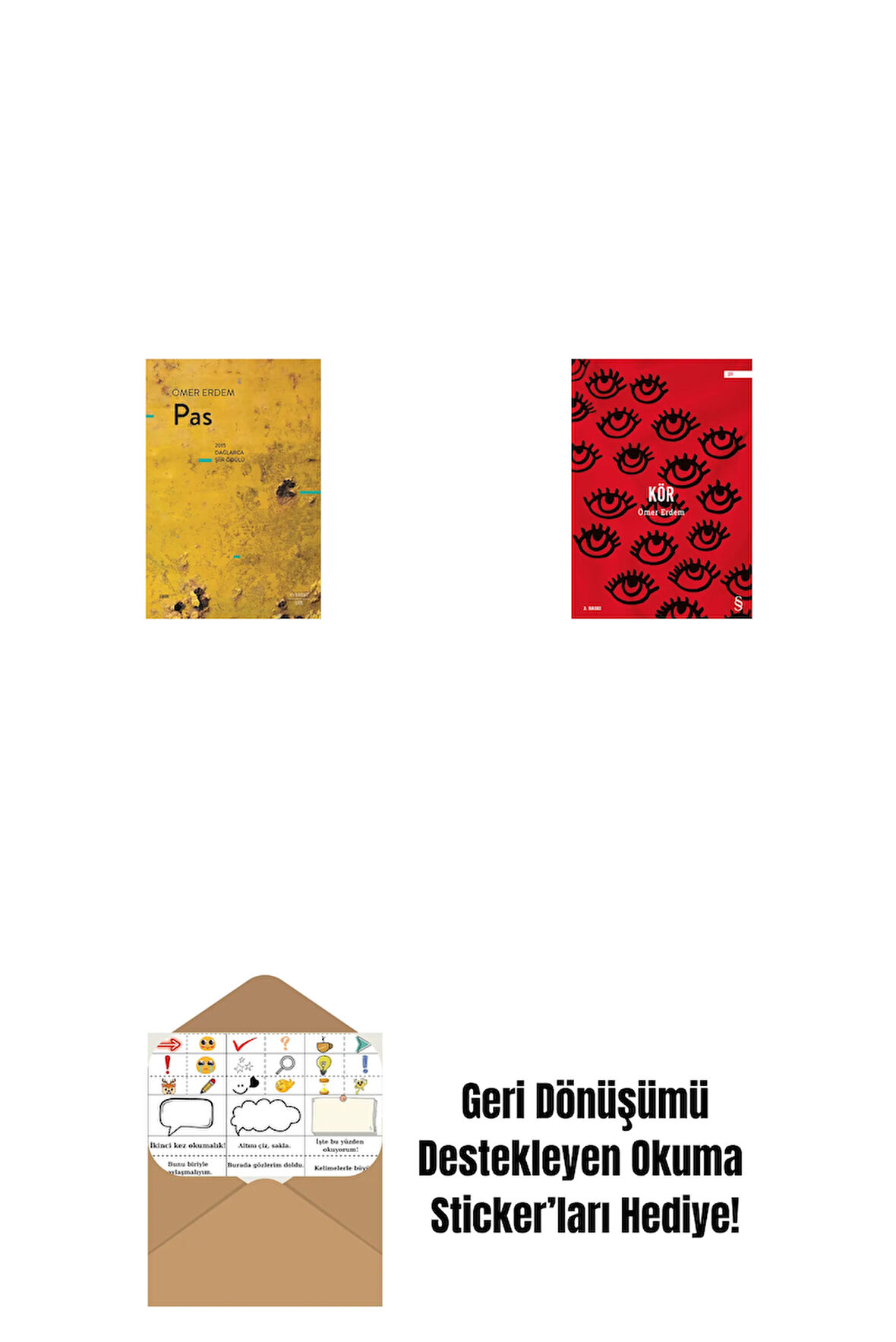 Pas + Kör + Okuma Sticker'ları