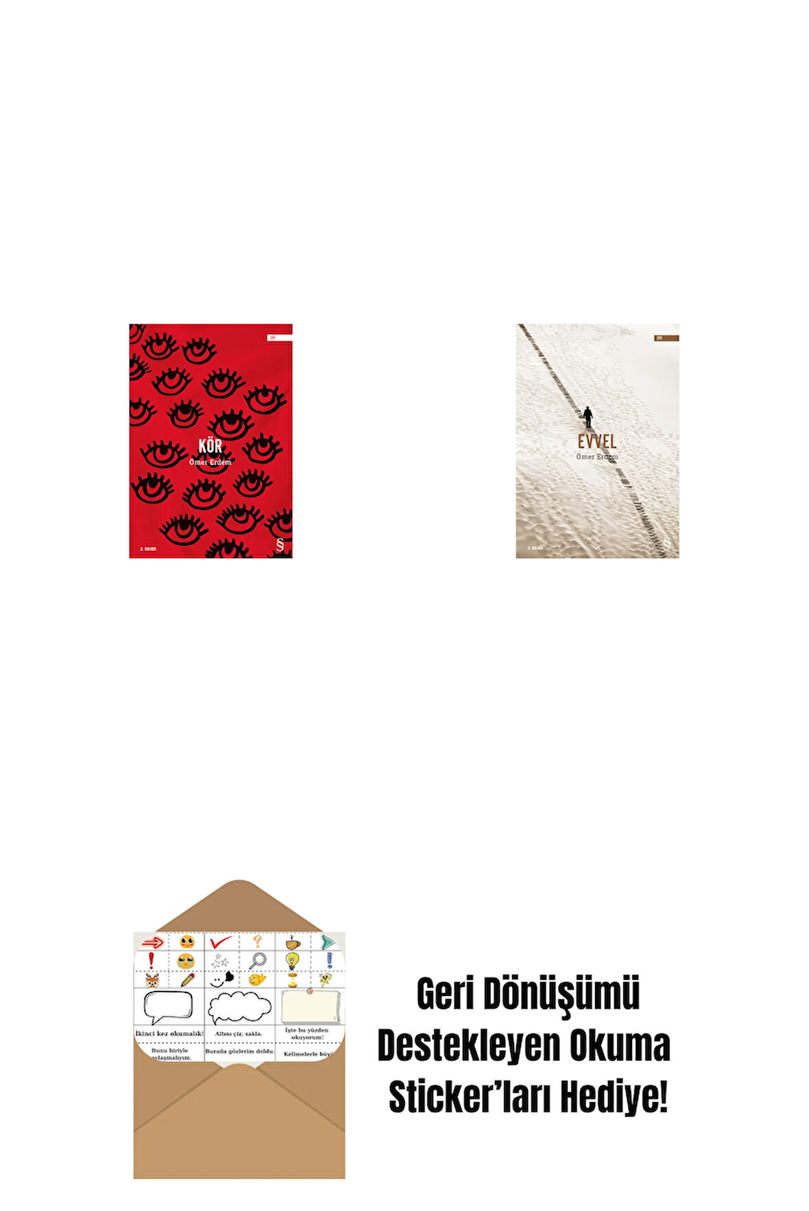 Kör + Evvel + Okuma Sticker'ları