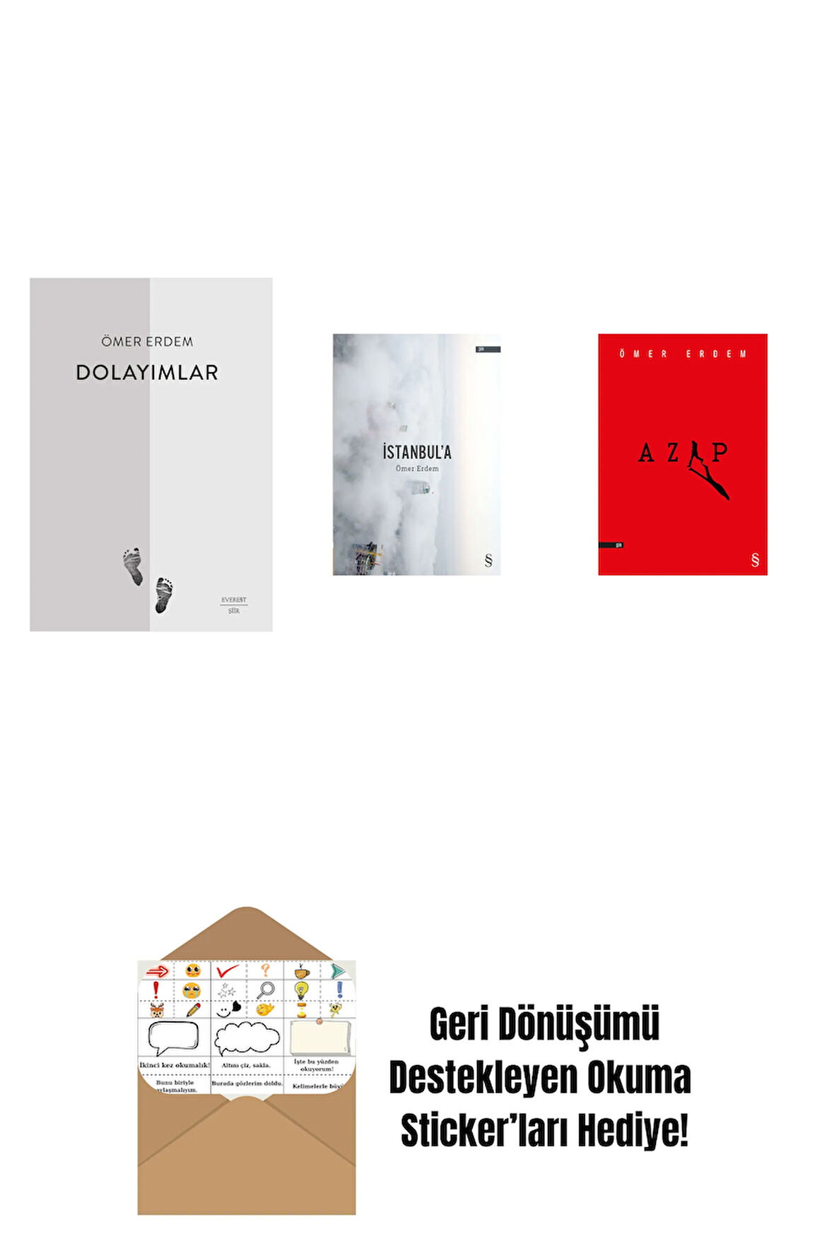 Dolayımlar + İstanbul'a + Azap + Okuma Sticker'ları