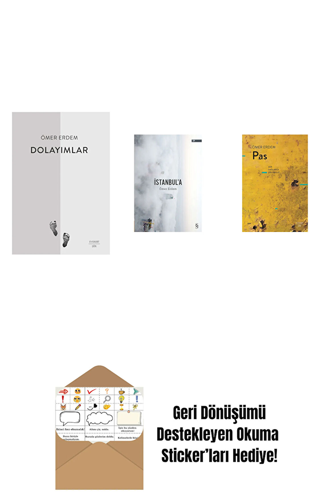 Dolayımlar + İstanbul'a + Pas + Okuma Sticker'ları