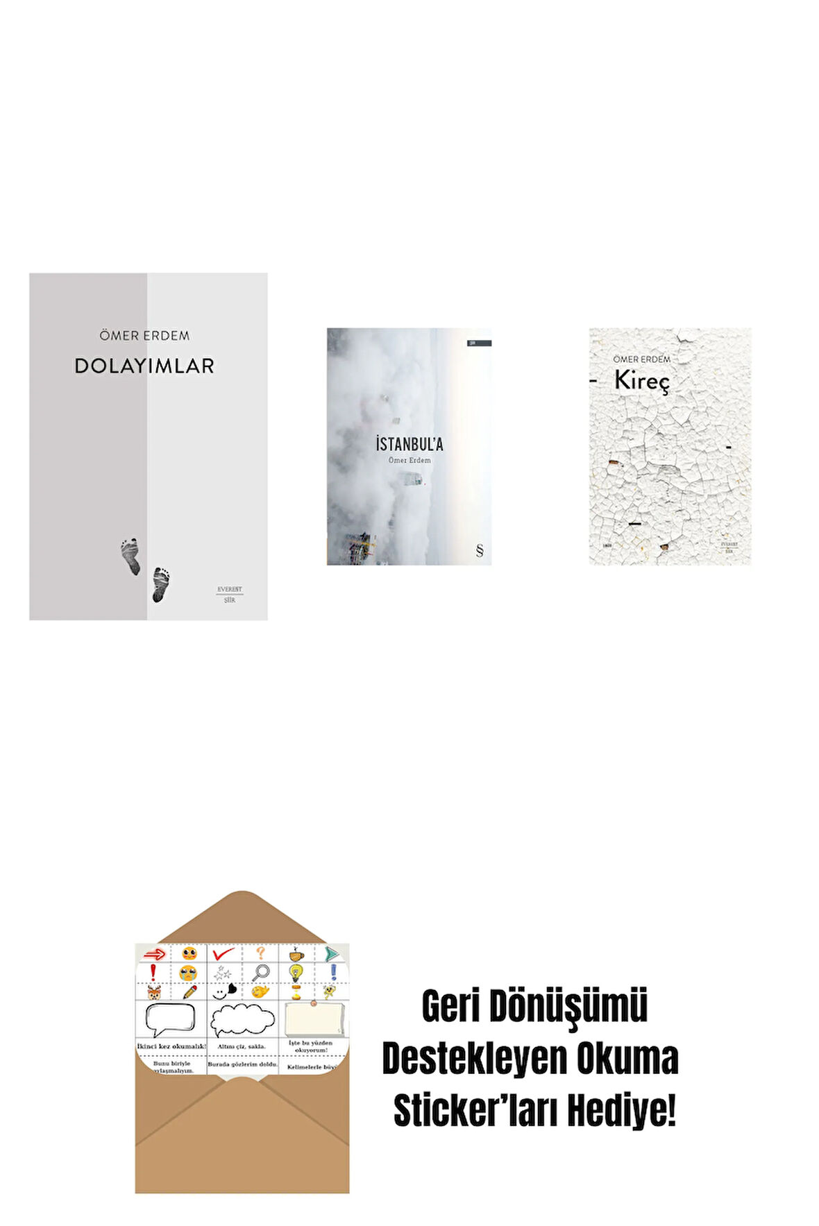 Dolayımlar + İstanbul'a + Kireç + Okuma Sticker'ları