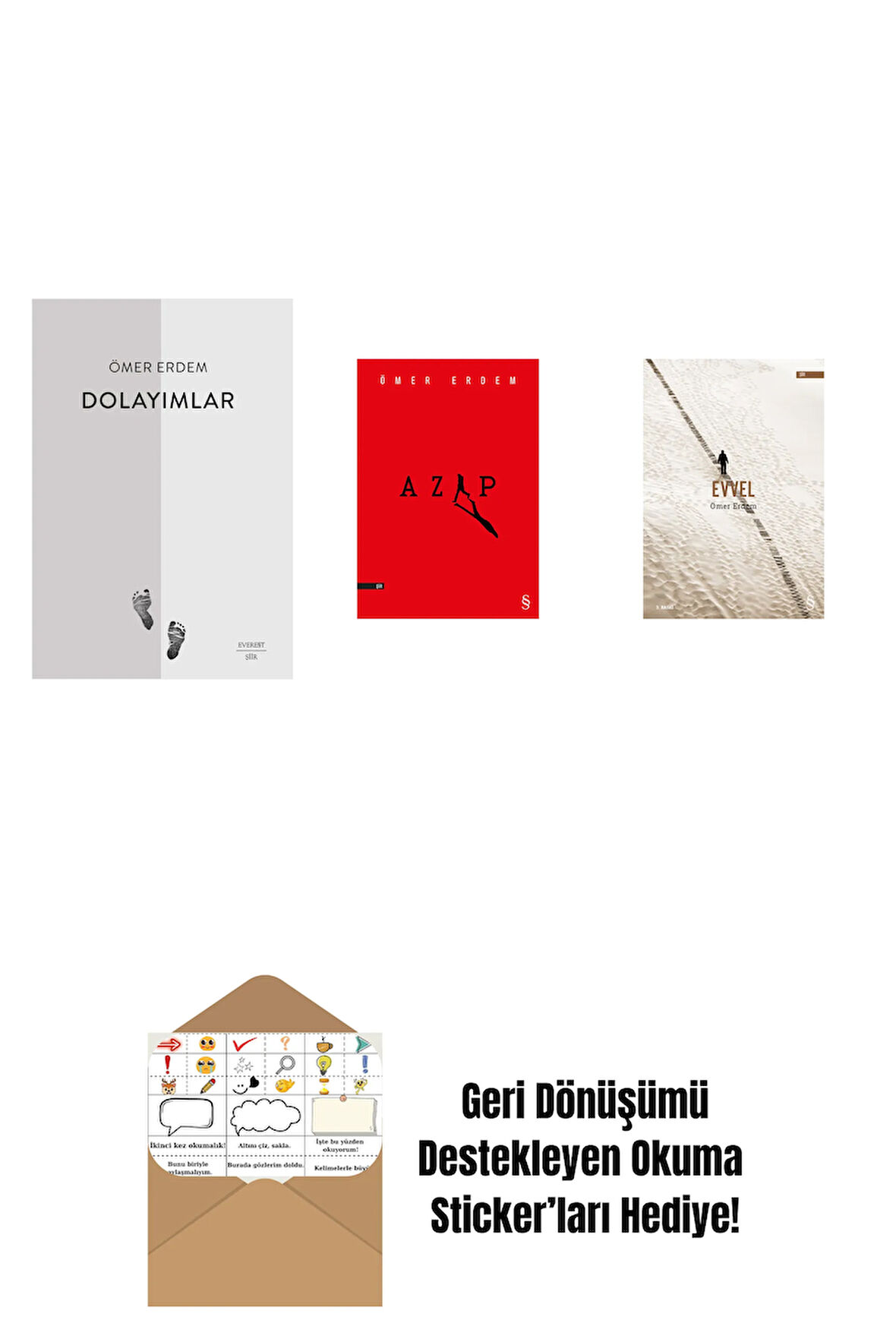 Dolayımlar + Azap + Evvel + Okuma Sticker'ları