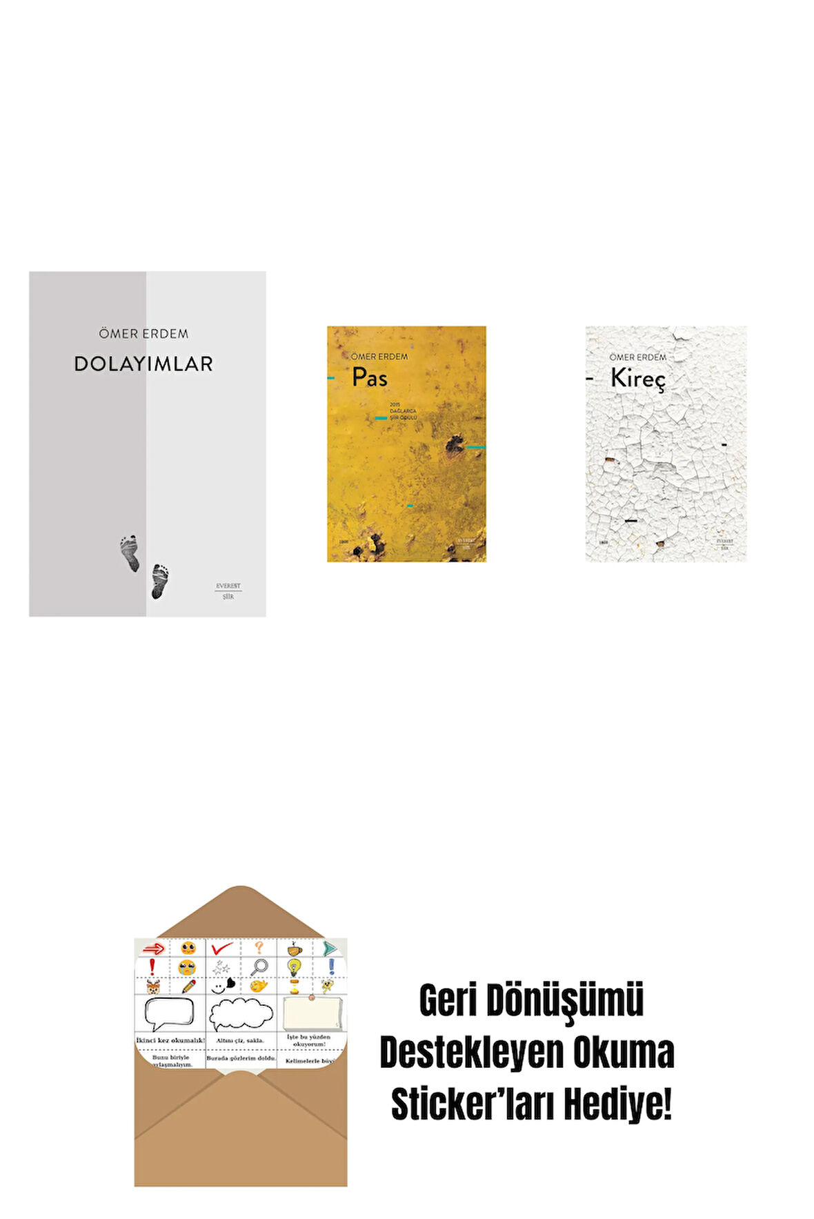 Dolayımlar + Pas + Kireç + Okuma Sticker'ları