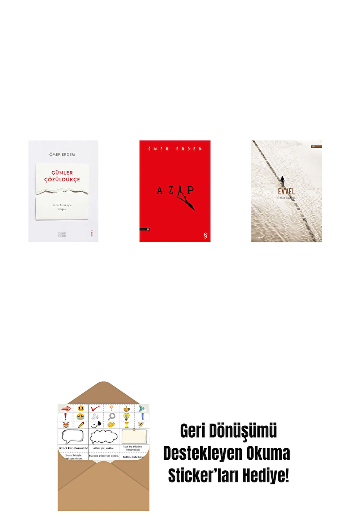 Günler Çözüldükçe + Azap + Evvel + Okuma Sticker'ları