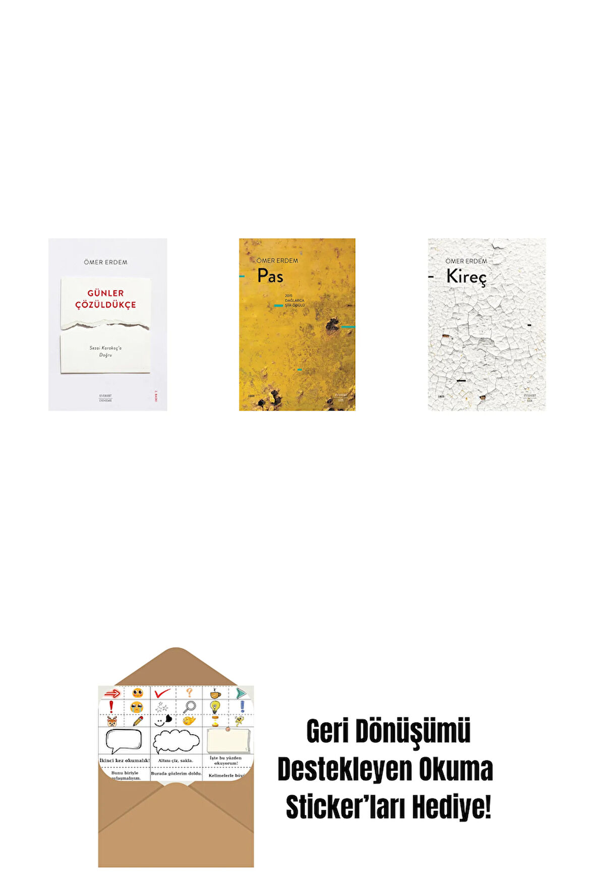 Günler Çözüldükçe + Pas + Kireç + Okuma Sticker'ları