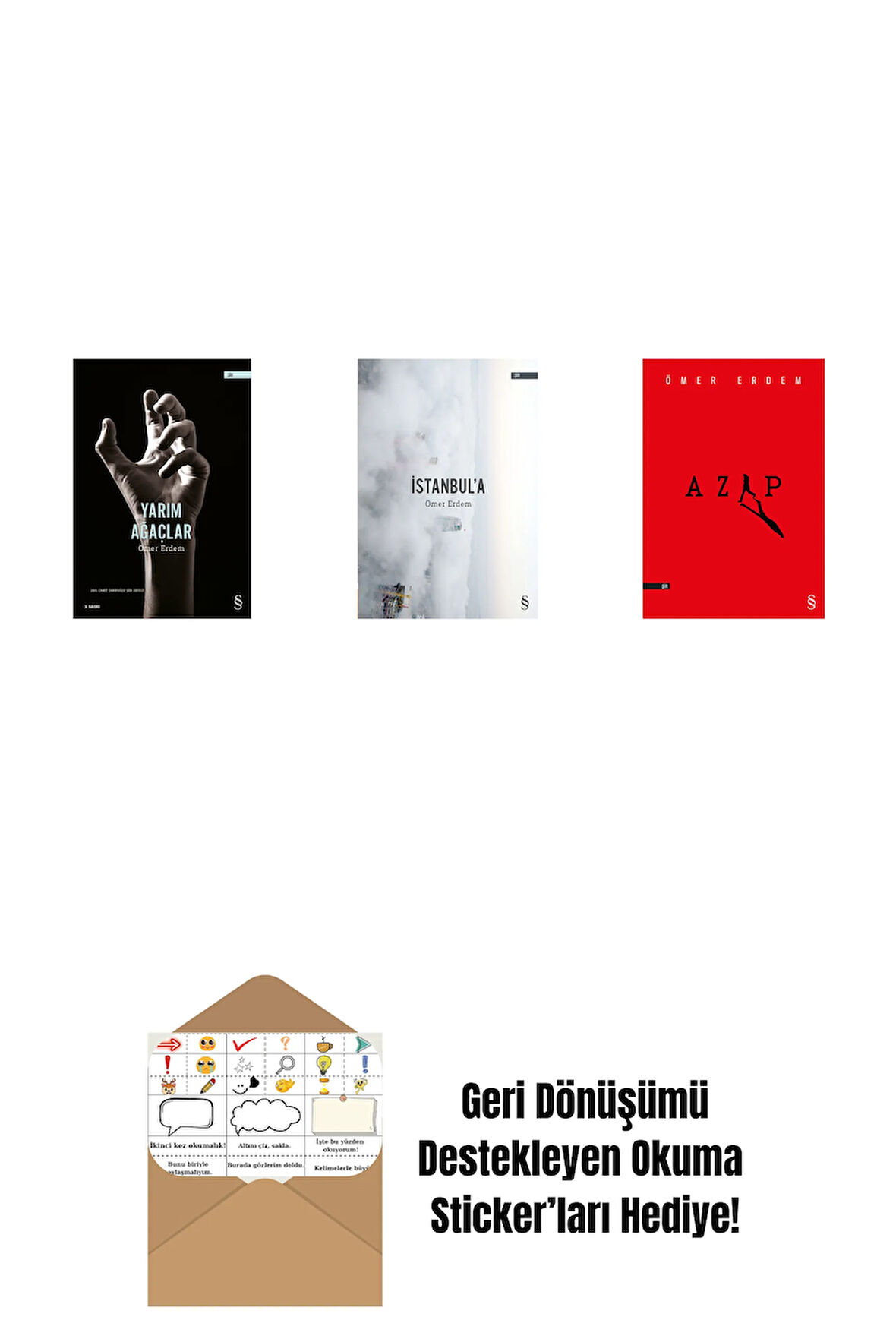 Yarım Ağaçlar + İstanbul'a + Azap + Okuma Sticker'ları