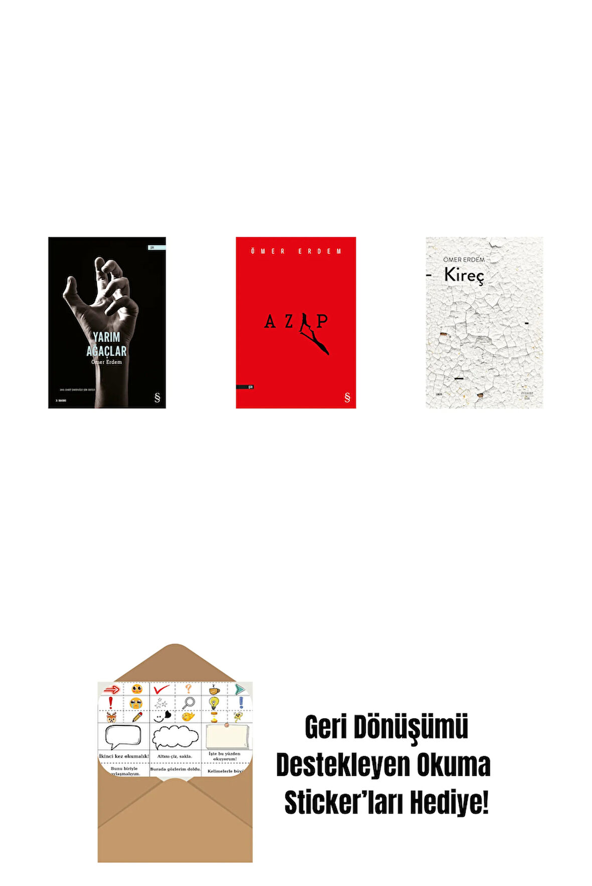 Yarım Ağaçlar + Azap + Kireç + Okuma Sticker'ları