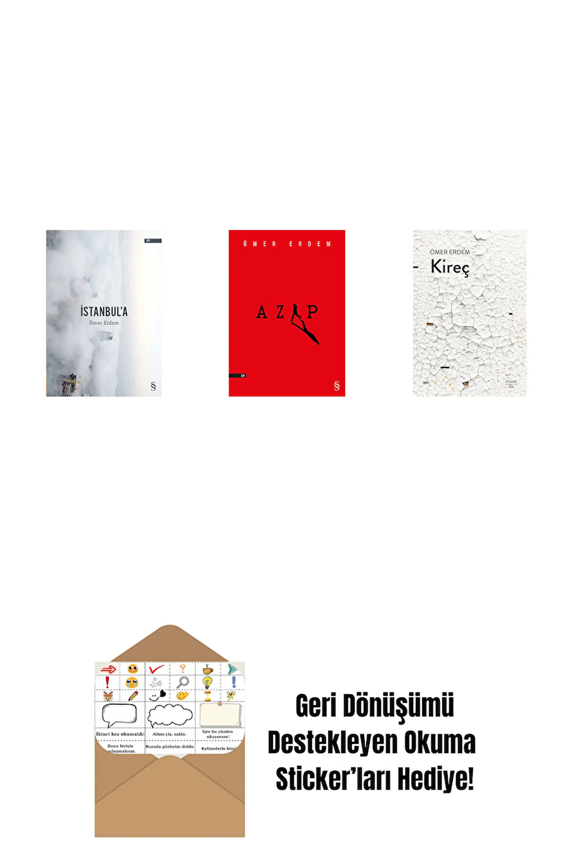 İstanbul'a + Azap + Kireç + Okuma Sticker'ları