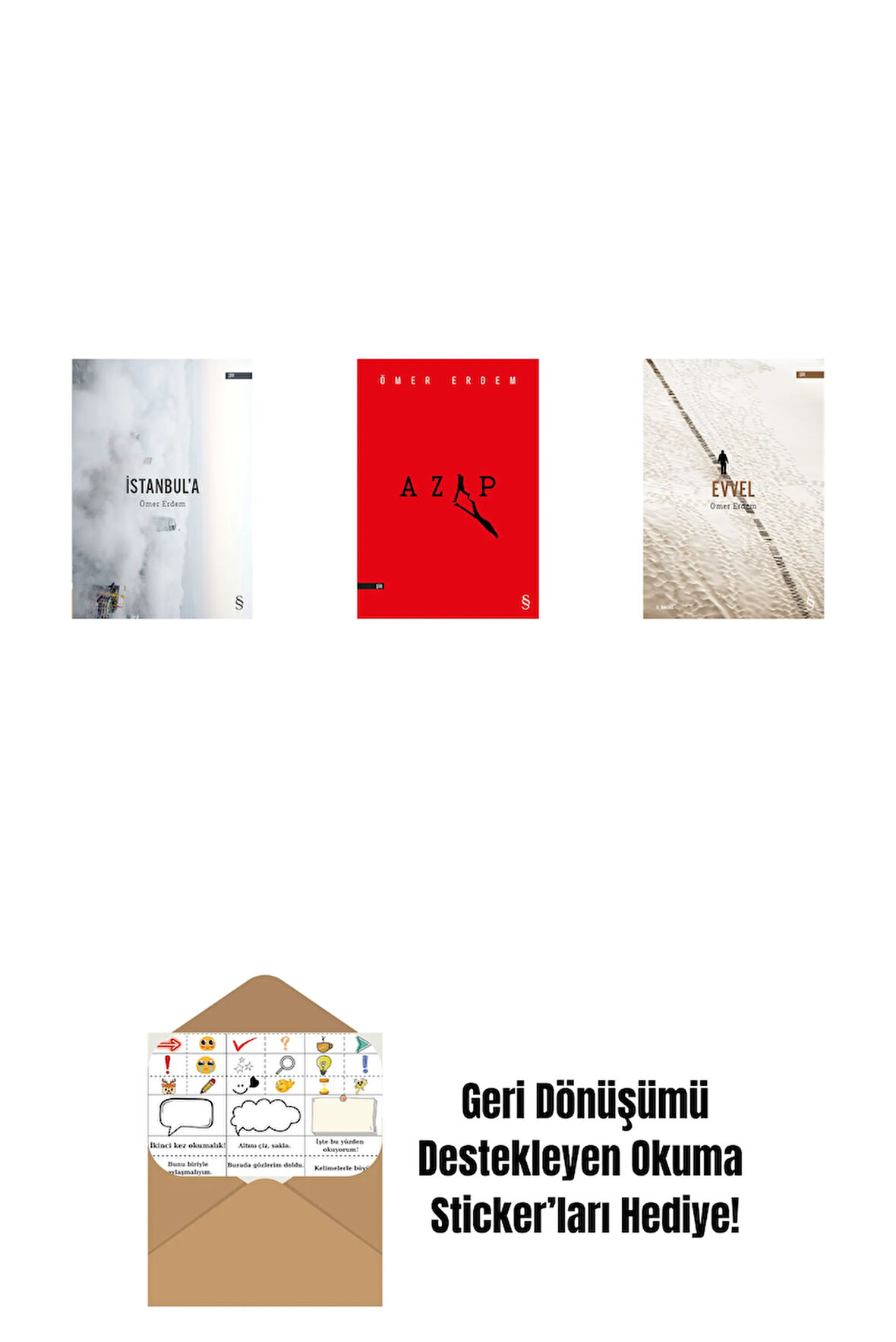 İstanbul'a + Azap + Evvel + Okuma Sticker'ları