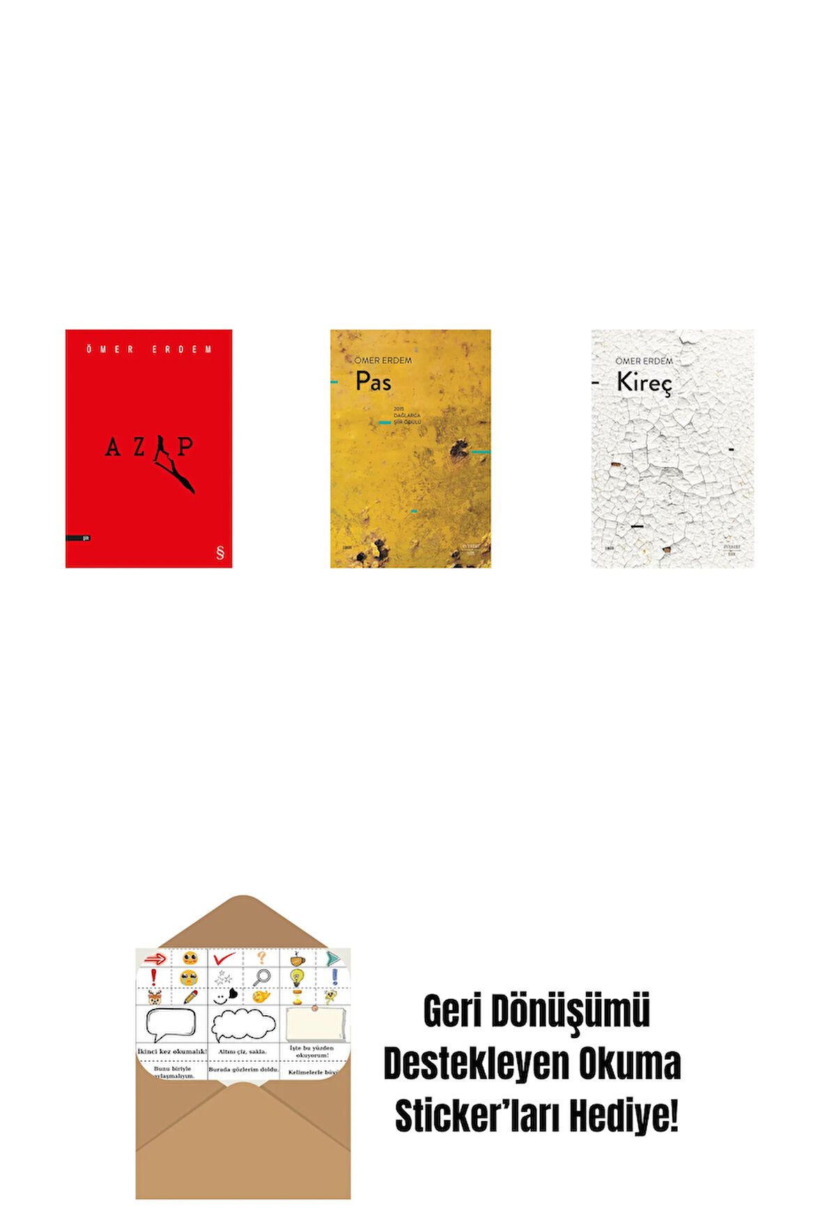Azap + Pas + Kireç + Okuma Sticker'ları
