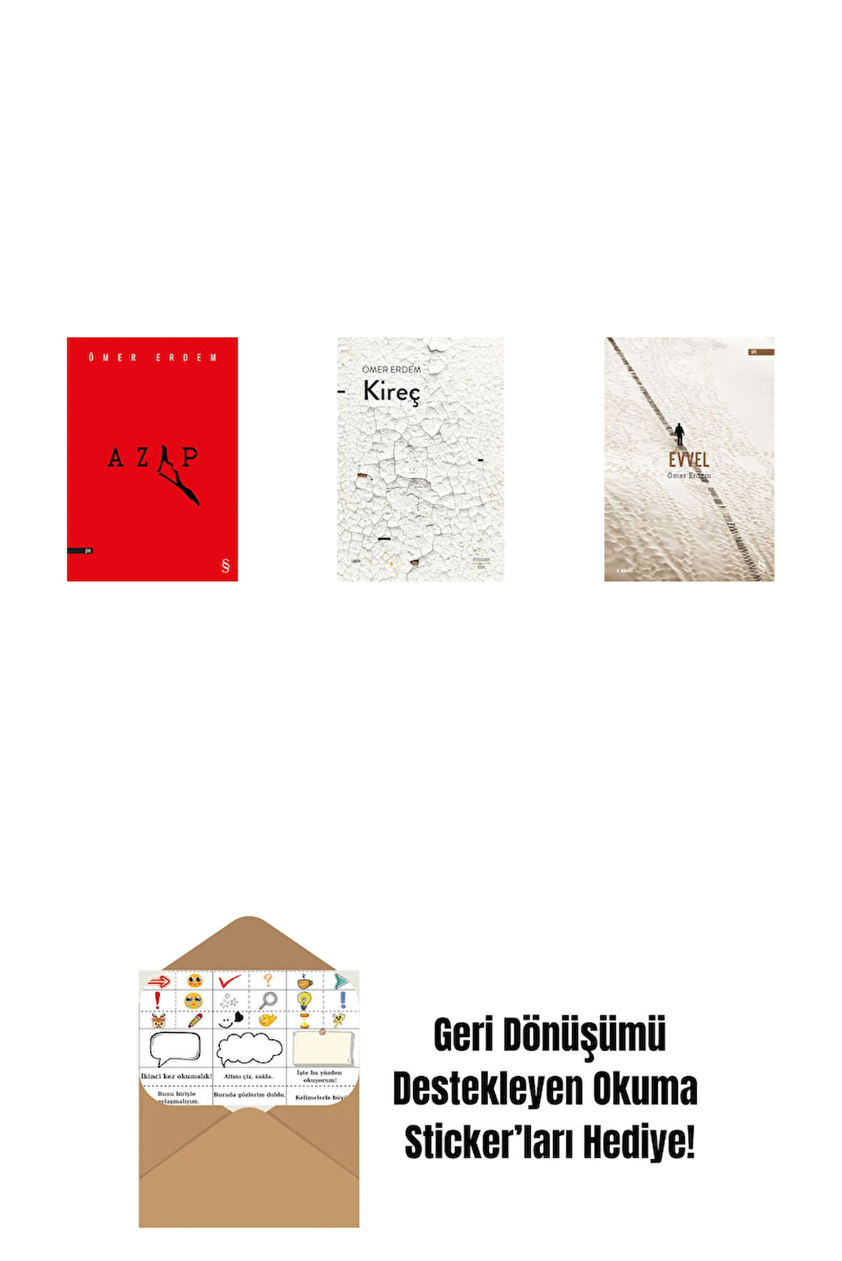 Azap + Kireç + Evvel + Okuma Sticker'ları