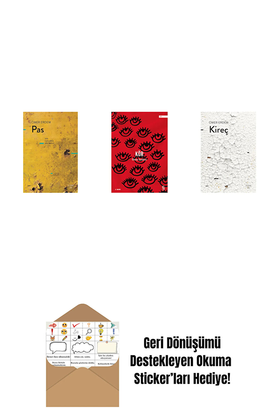 Pas + Kör + Kireç + Okuma Sticker'ları