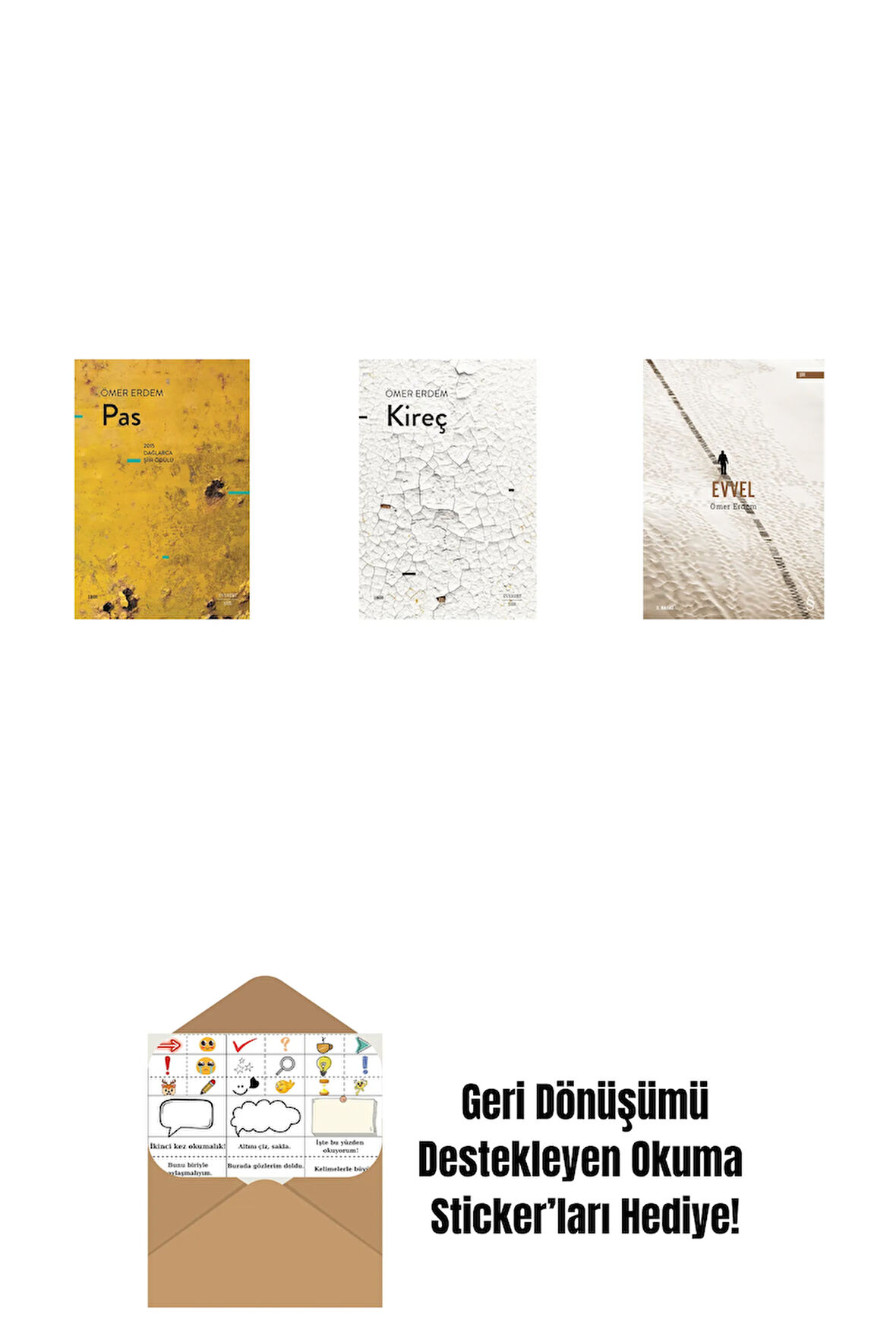 Pas + Kireç + Evvel + Okuma Sticker'ları