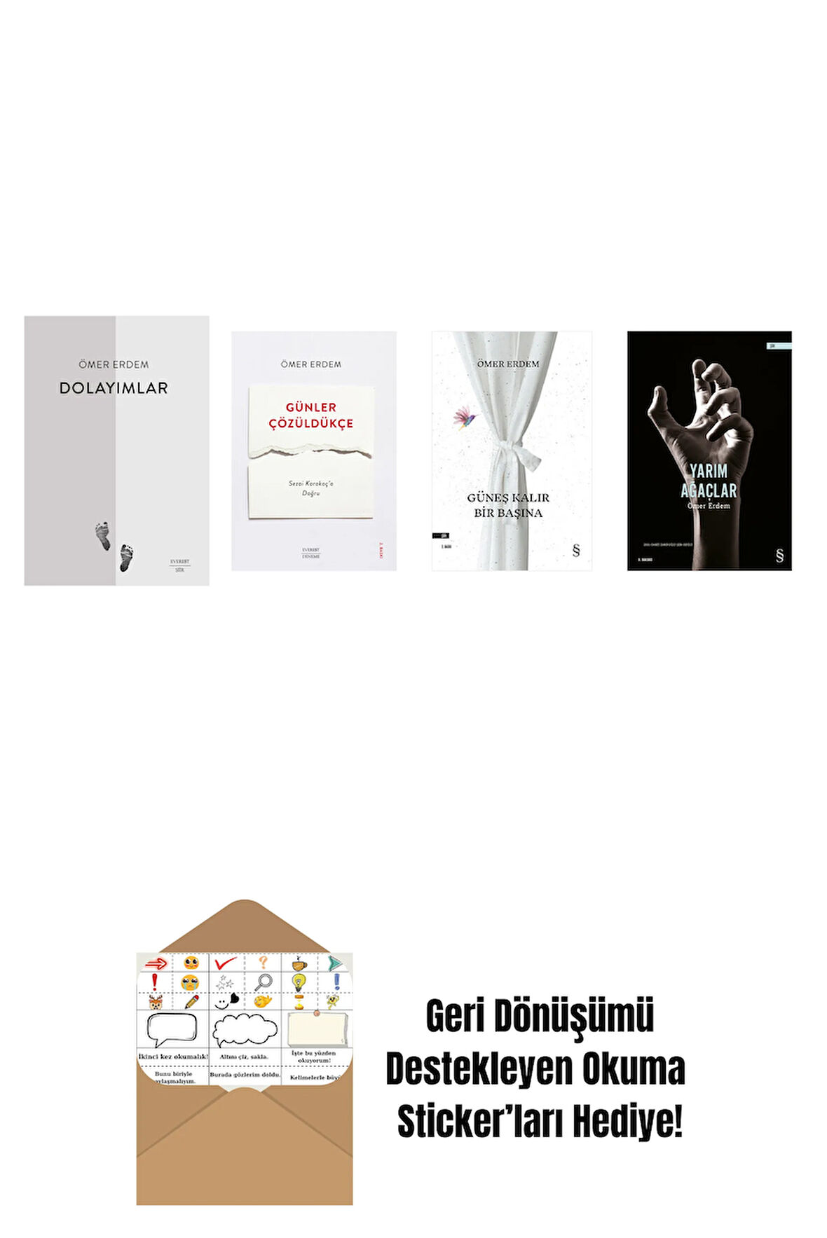 Ömer Erdem 4 Kitap Set + Okuma Sticker'ları