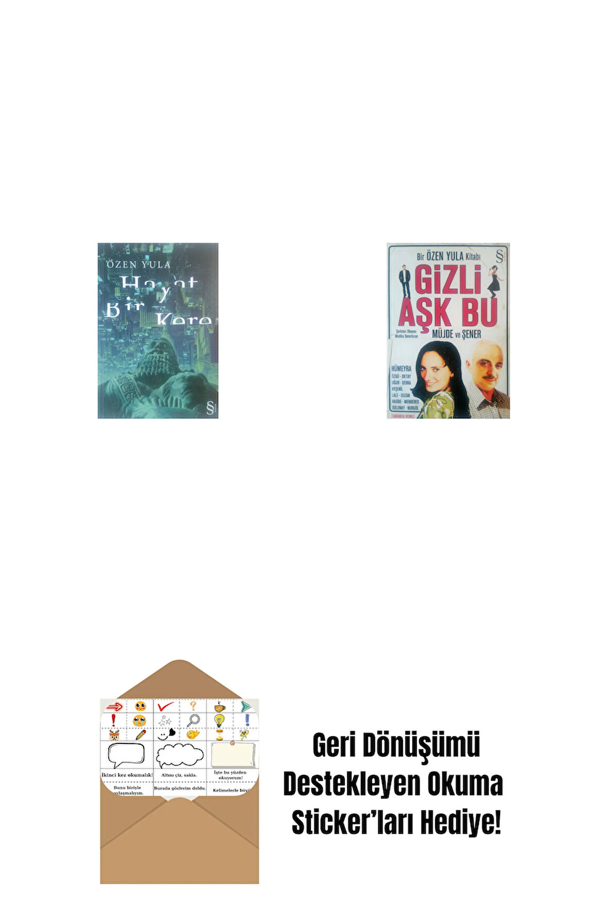 Hayat Bir Kere + Gizli Aşk Bu + Okuma Sticker'ları