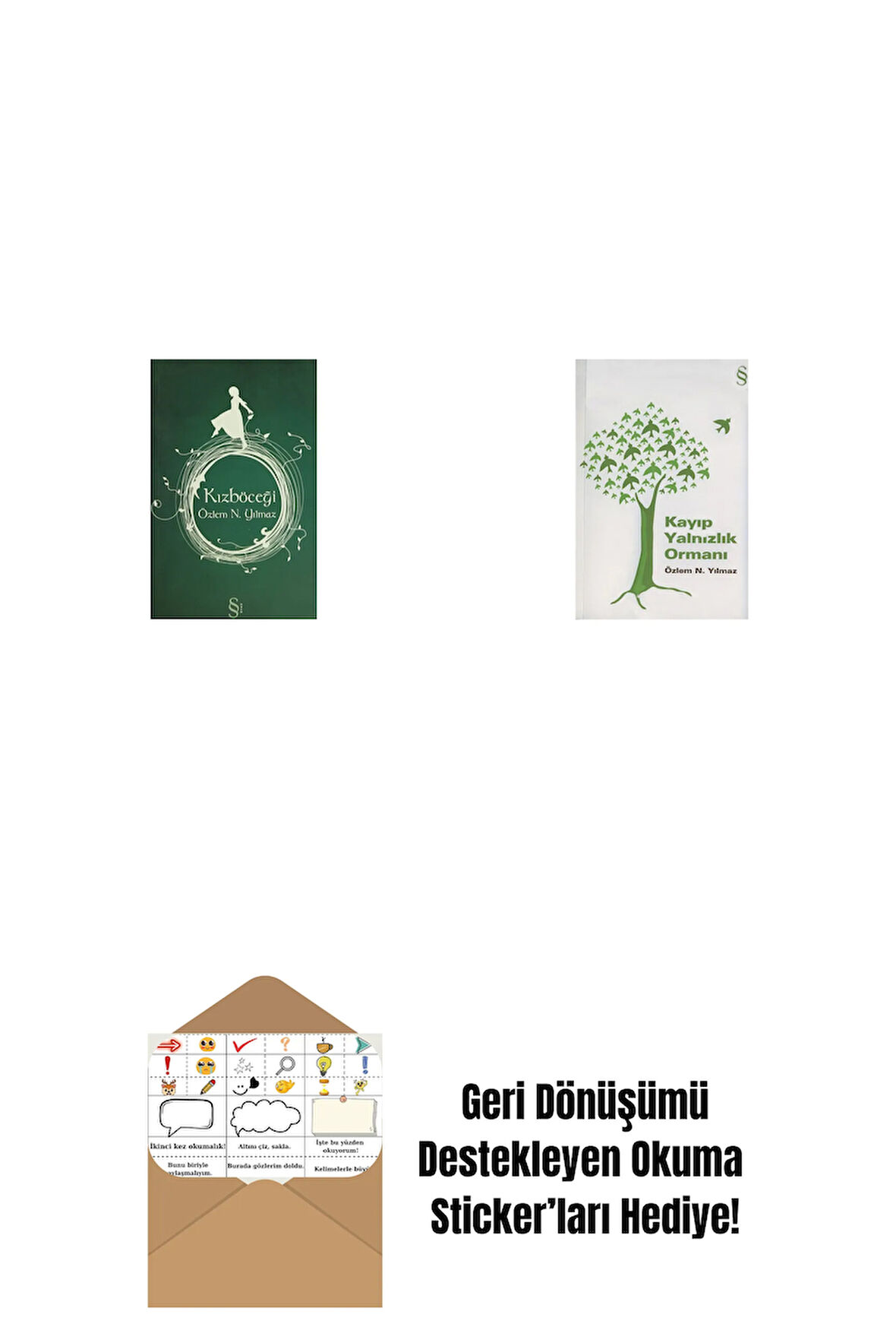 Kızböceği + Kayıp Yalnızlık Ormanı + Okuma Sticker'ları