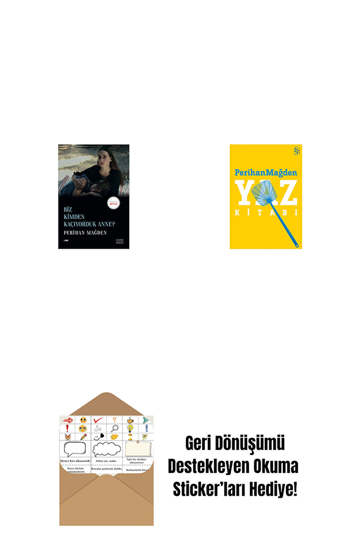 Biz Kimden Kaçıyorduk Anne? + Yaz Kitabı + Okuma Sticker'ları