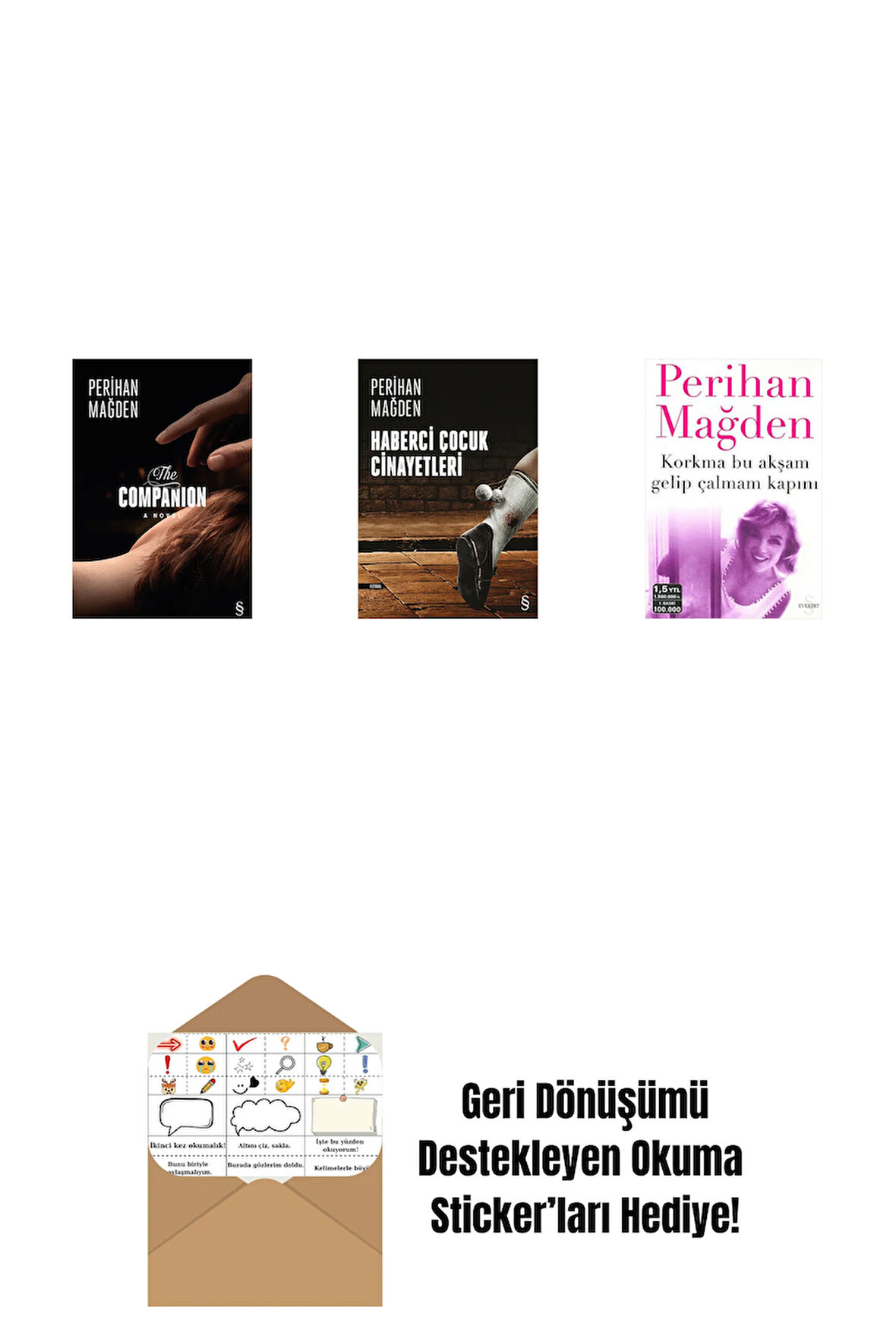 The Companion + Haberci Çocuk Cinayetleri + Korkma Bu Akşam Gelip Çalmam Kapını + Okuma Sticker'ları