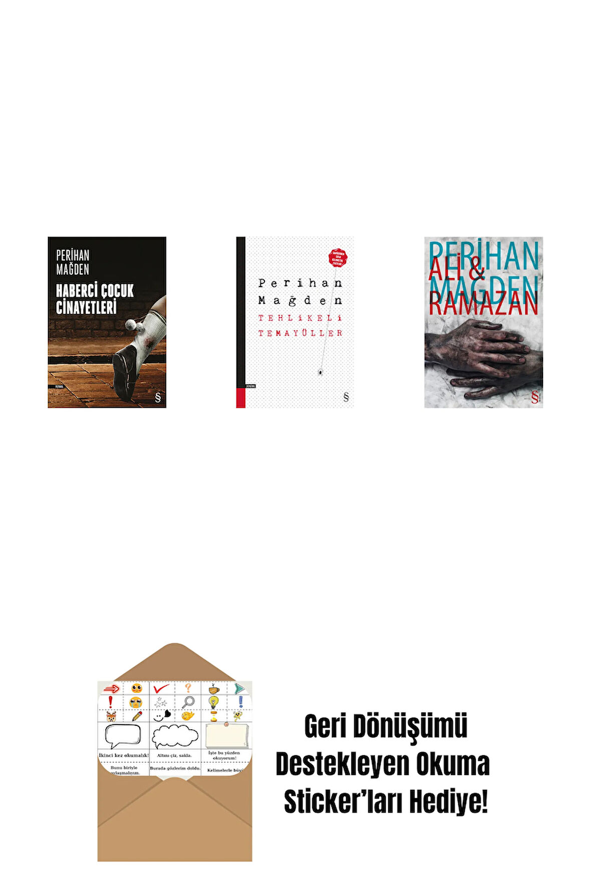 Haberci Çocuk Cinayetleri + Tehlikeli Temayüller + Ali and Ramazan + Okuma Sticker'ları