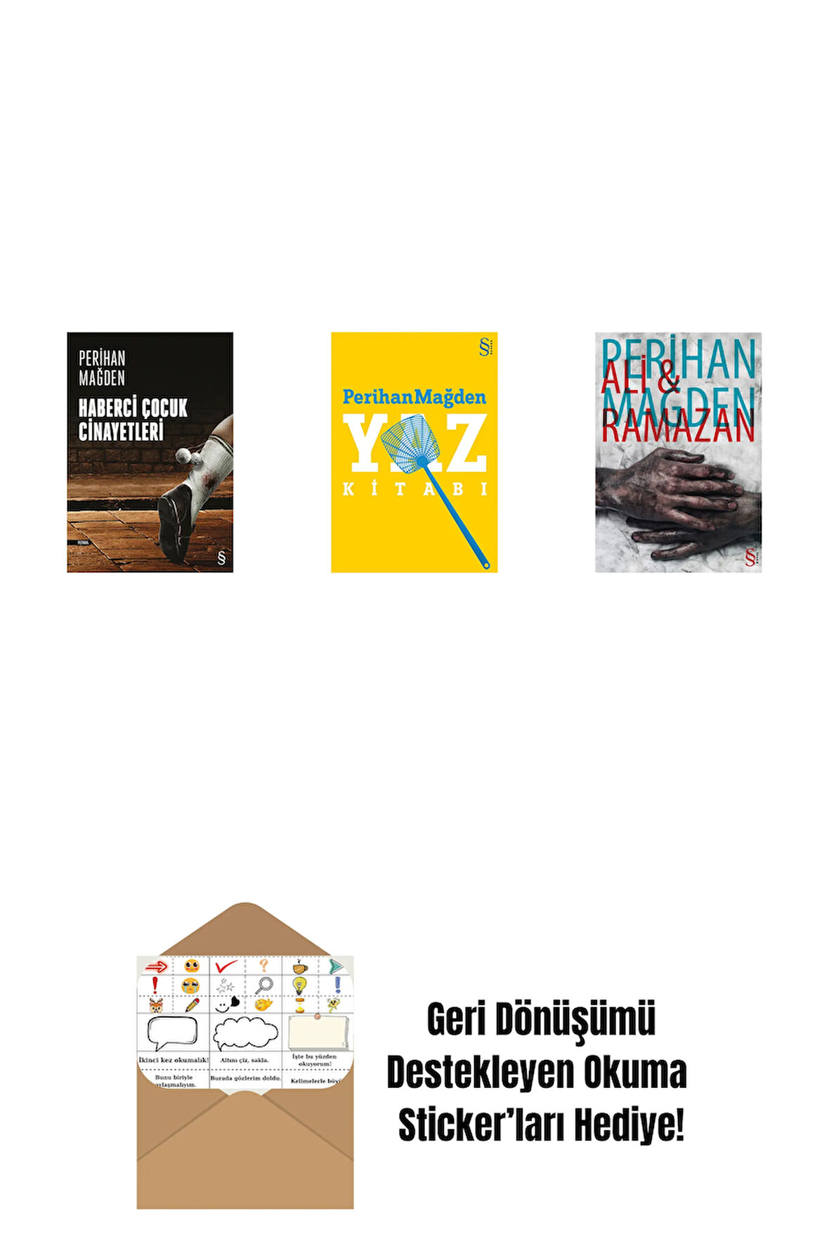 Haberci Çocuk Cinayetleri + Yaz Kitabı + Ali and Ramazan + Okuma Sticker'ları